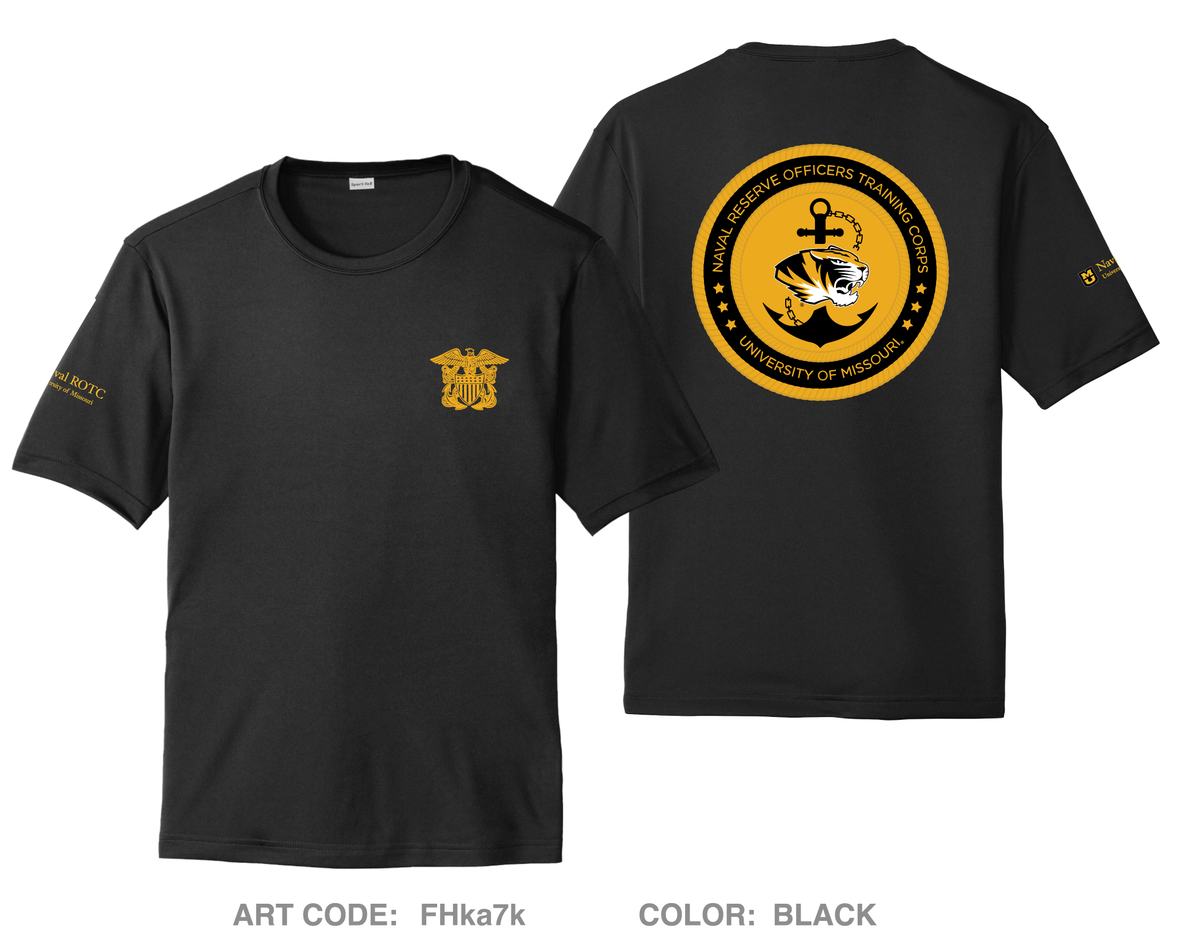 UNIVERISTY OF MISSOURI NAVAL ROTC Store 1 Hi-Tech Performance Unisex SS Tee - FHka7k