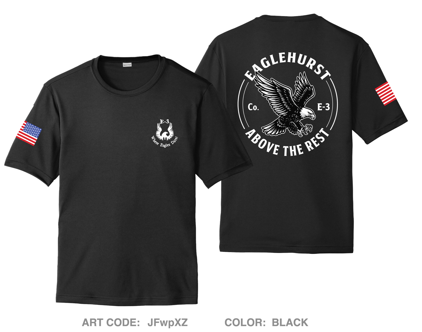 E3 Sandhurst Hi-Tech Performance Unisex SS Tee - JFwpXZ