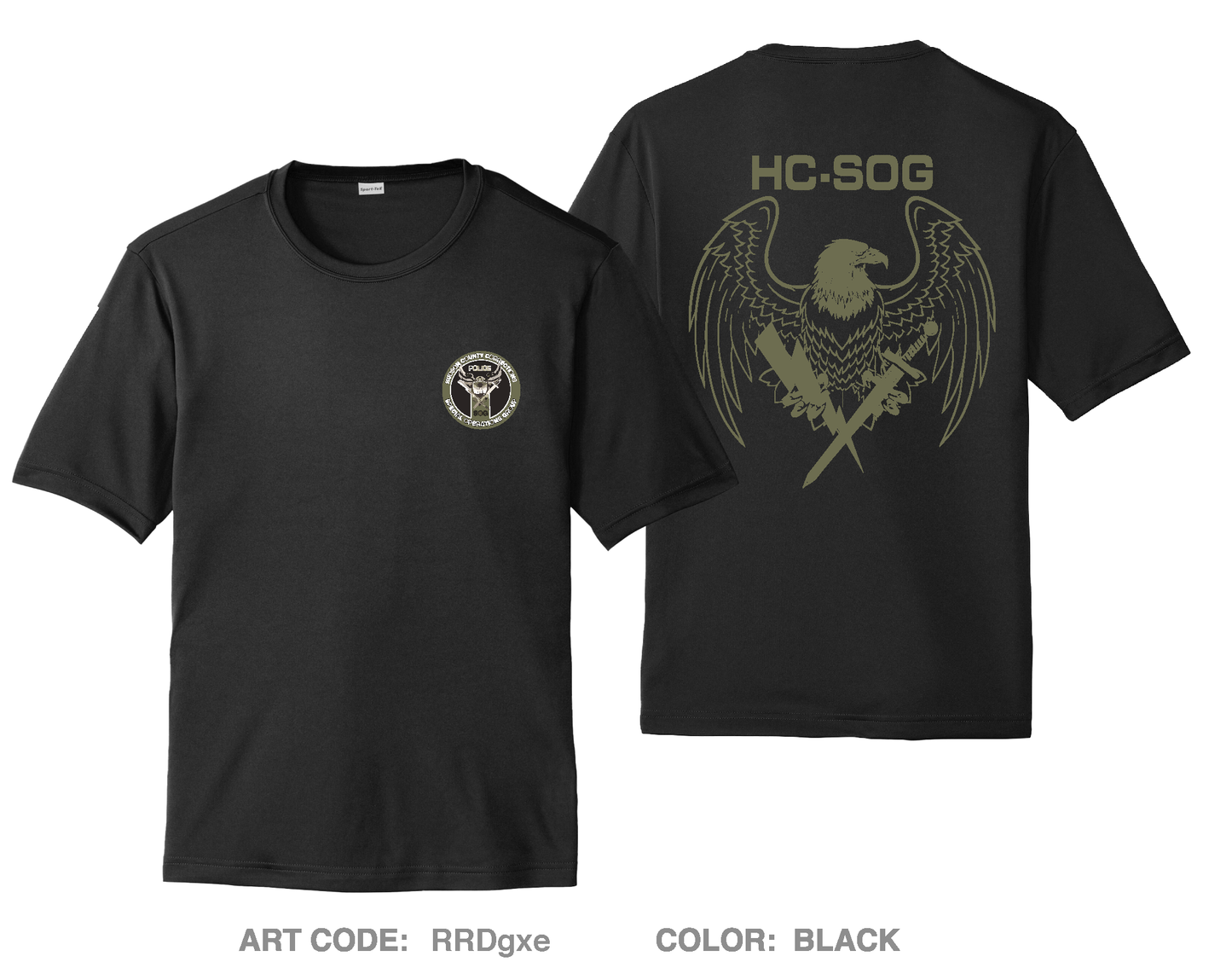 Hudson County Special Operations Group Hi-Tech Performance Unisex SS Tee - RRDgxe