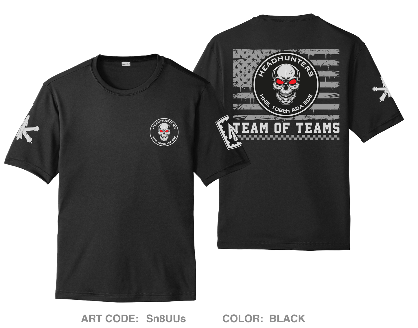 HHB,108th ADA Hi-Tech Performance Unisex SS Tee - Sn8UUs