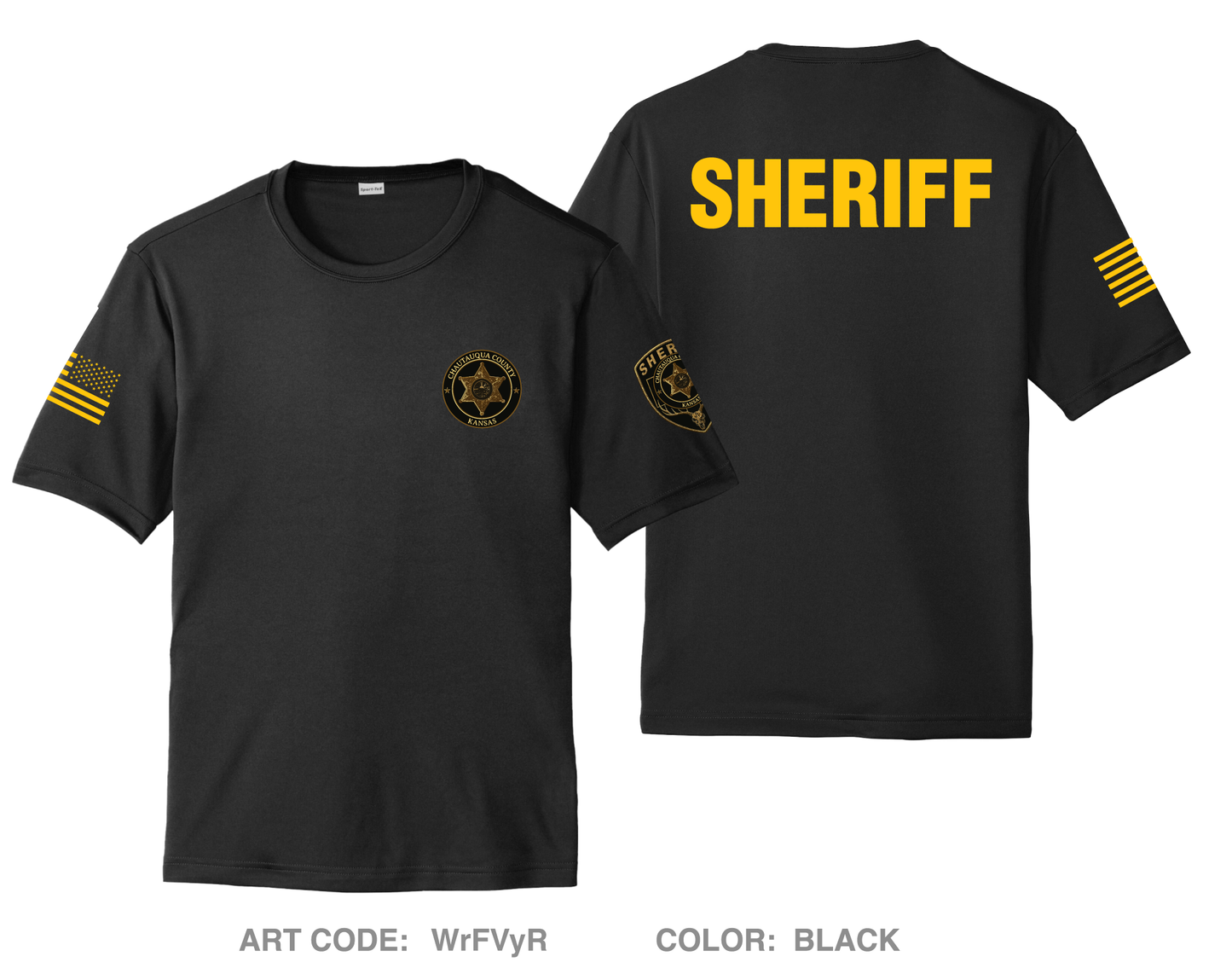 Chautauqau County Sheriffs Office/ Sedan PD Hi-Tech Performance Unisex SS Tee - WrFVyR