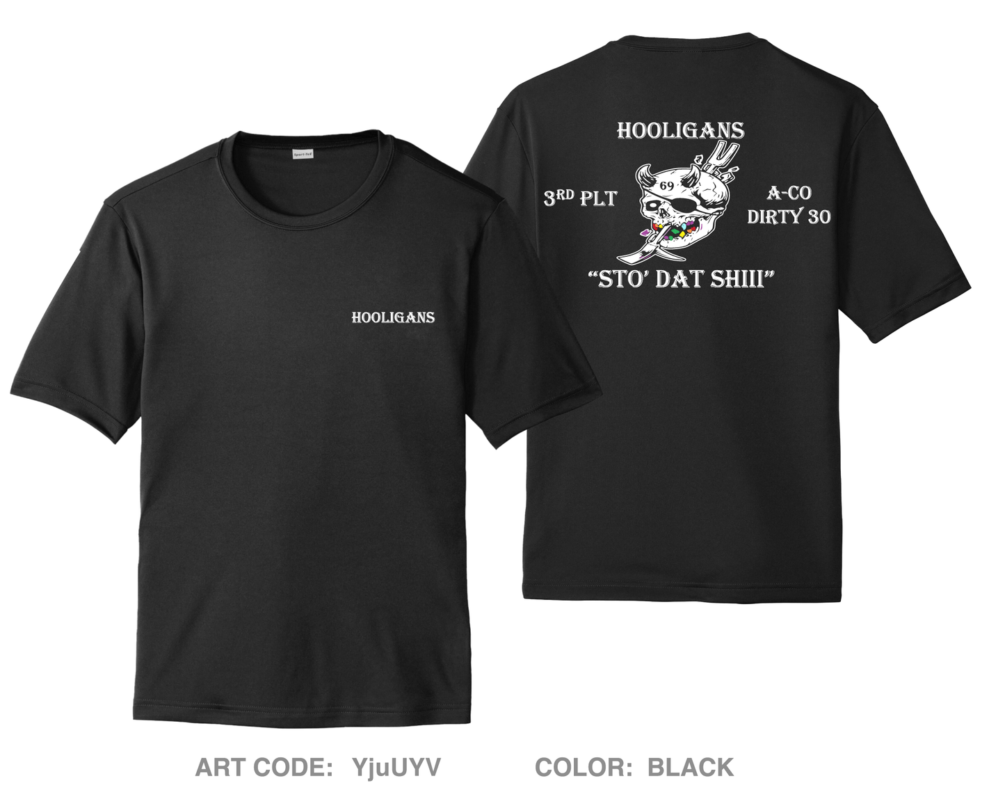HOOLIGANS Store 1 Hi-Tech Performance Unisex SS Tee - YjuUYV
