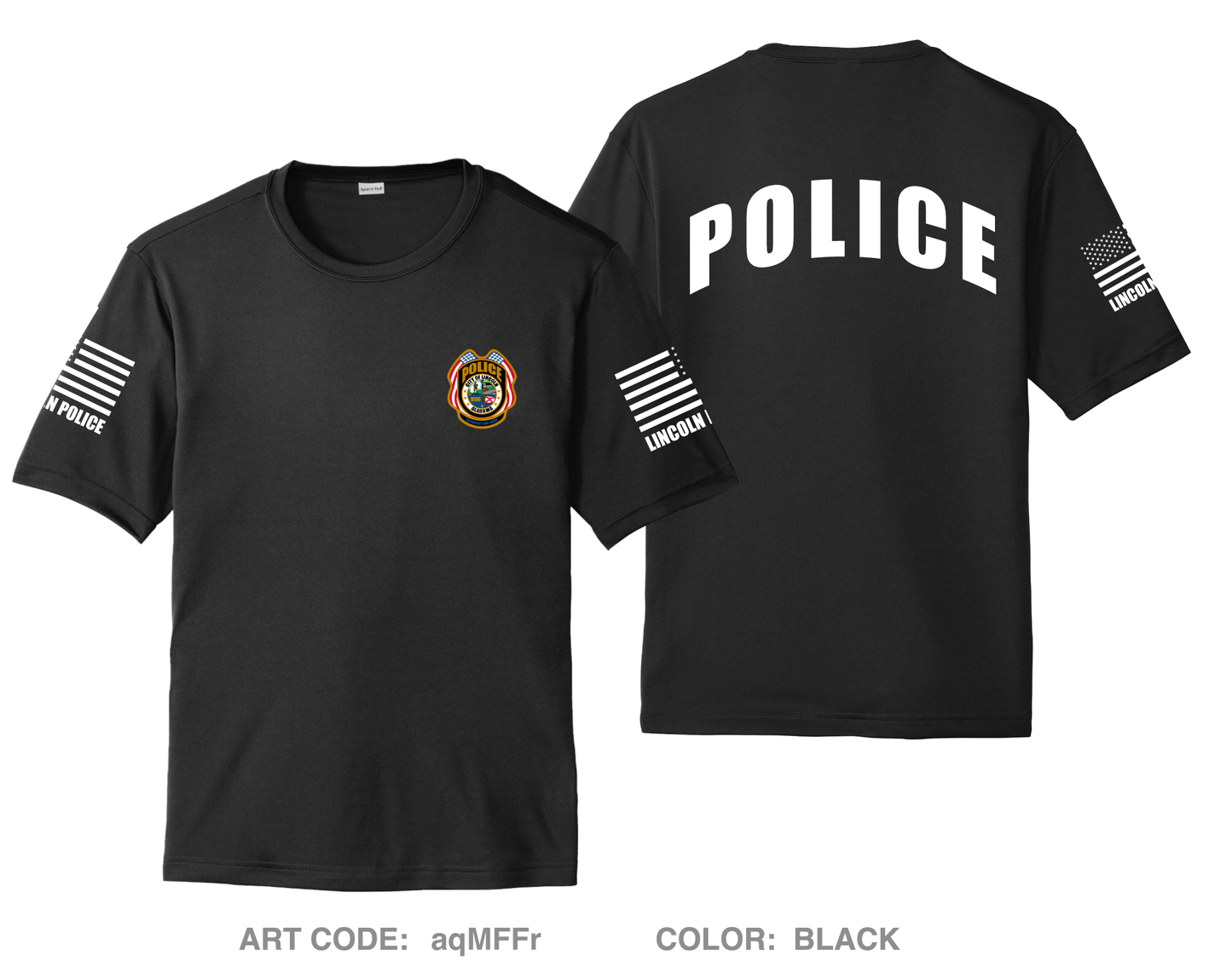 Lincoln Police Department Hi-Tech Performance Unisex SS Tee - aqMFFr