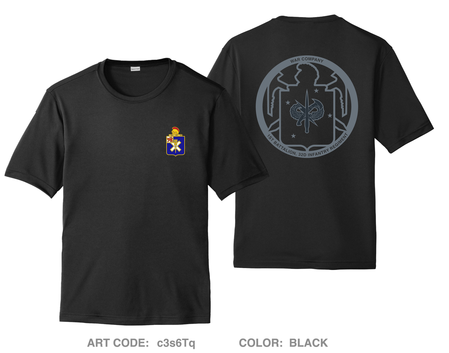 War Company Hi-Tech Performance Unisex SS Tee - c3s6Tq