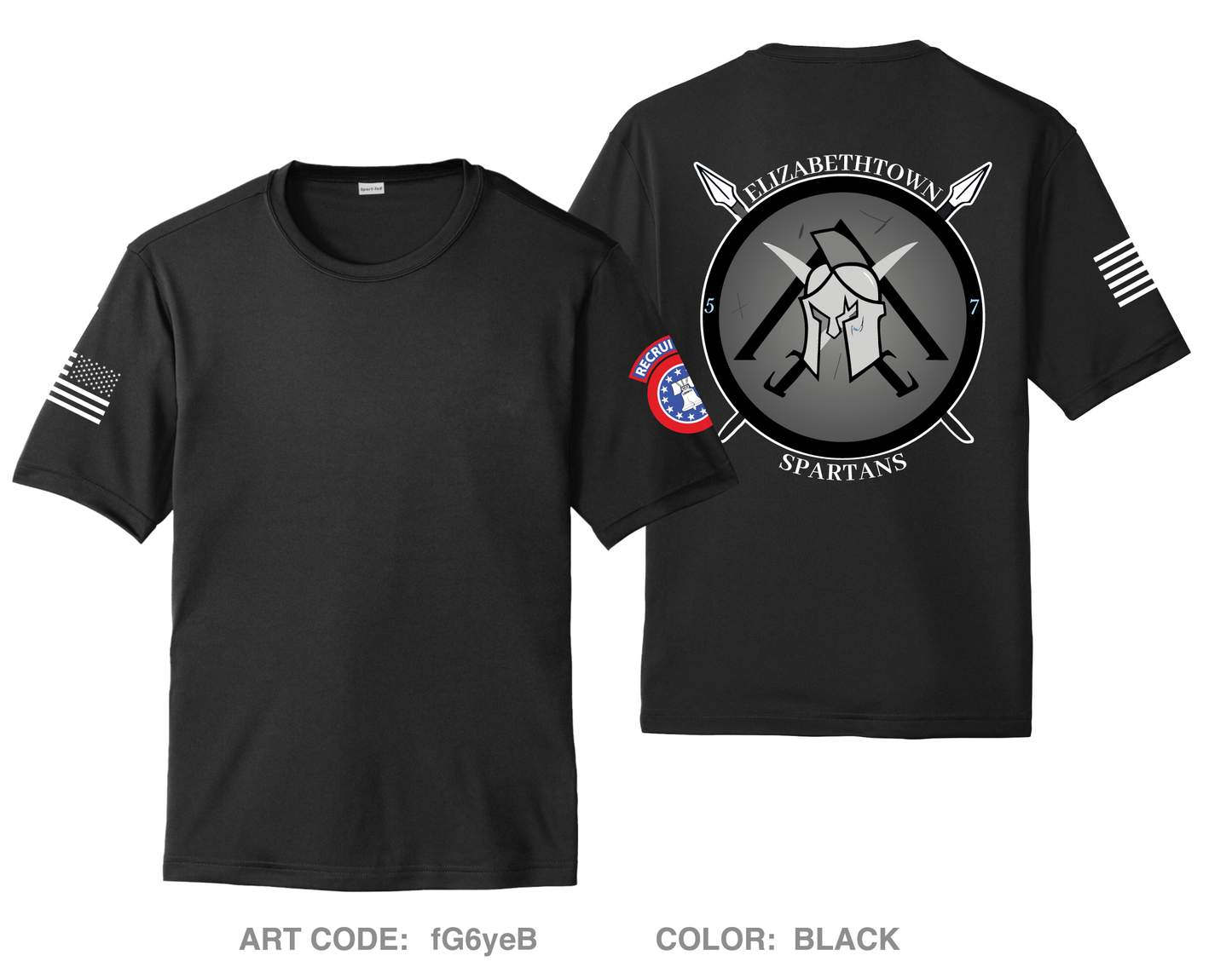 Elizabethtown Army Recruiting Station Hi-Tech Performance Unisex SS Tee - fG6yeB