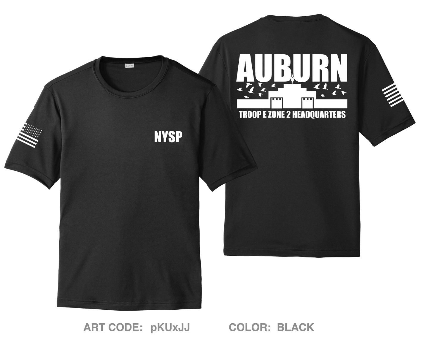NYSP Auburn Hi-Tech Performance Unisex SS Tee - pKUxJJ
