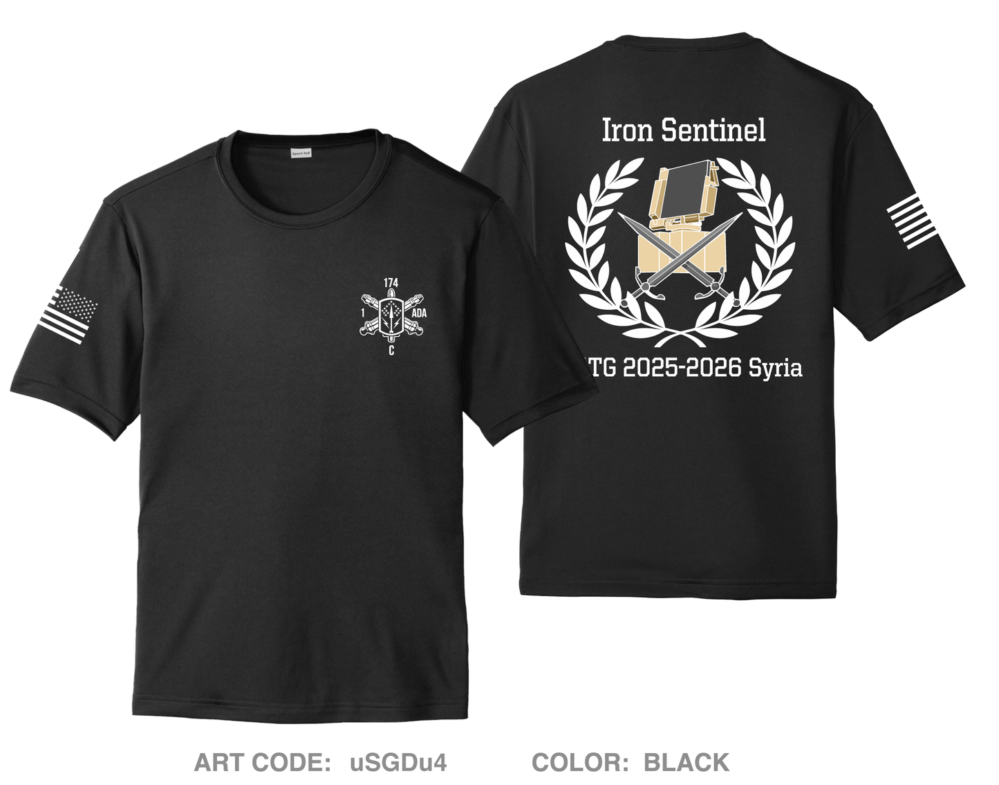C BTRY 1-174 ADA Hi-Tech Performance Unisex SS Tee - uSGDu4