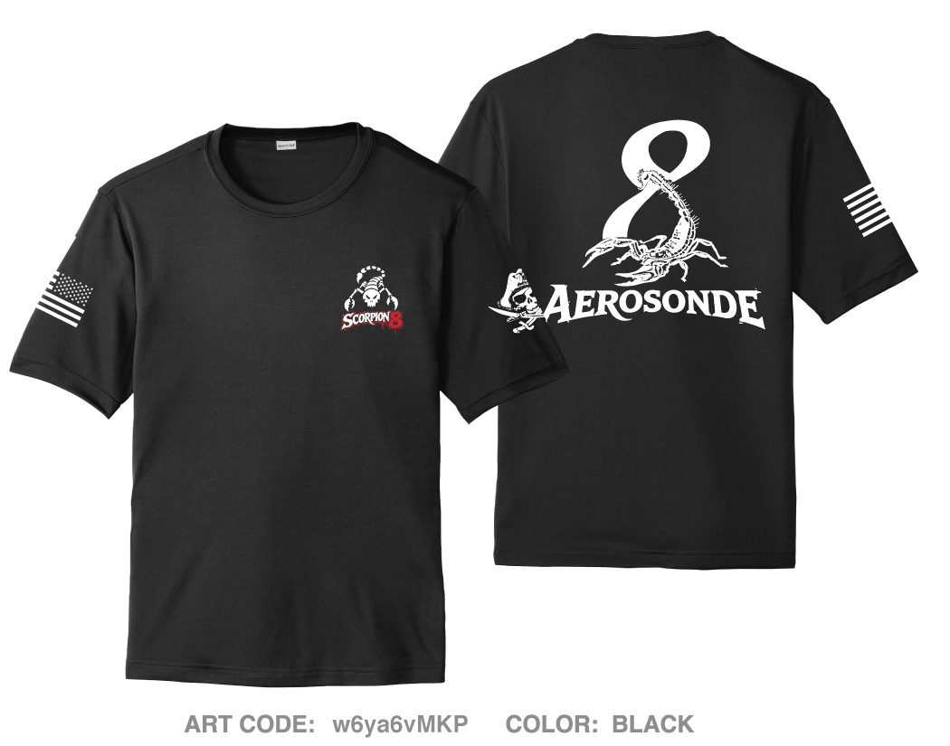 Scorpion 8 Hi-Tech Performance Unisex SS Tee - w6ya6v