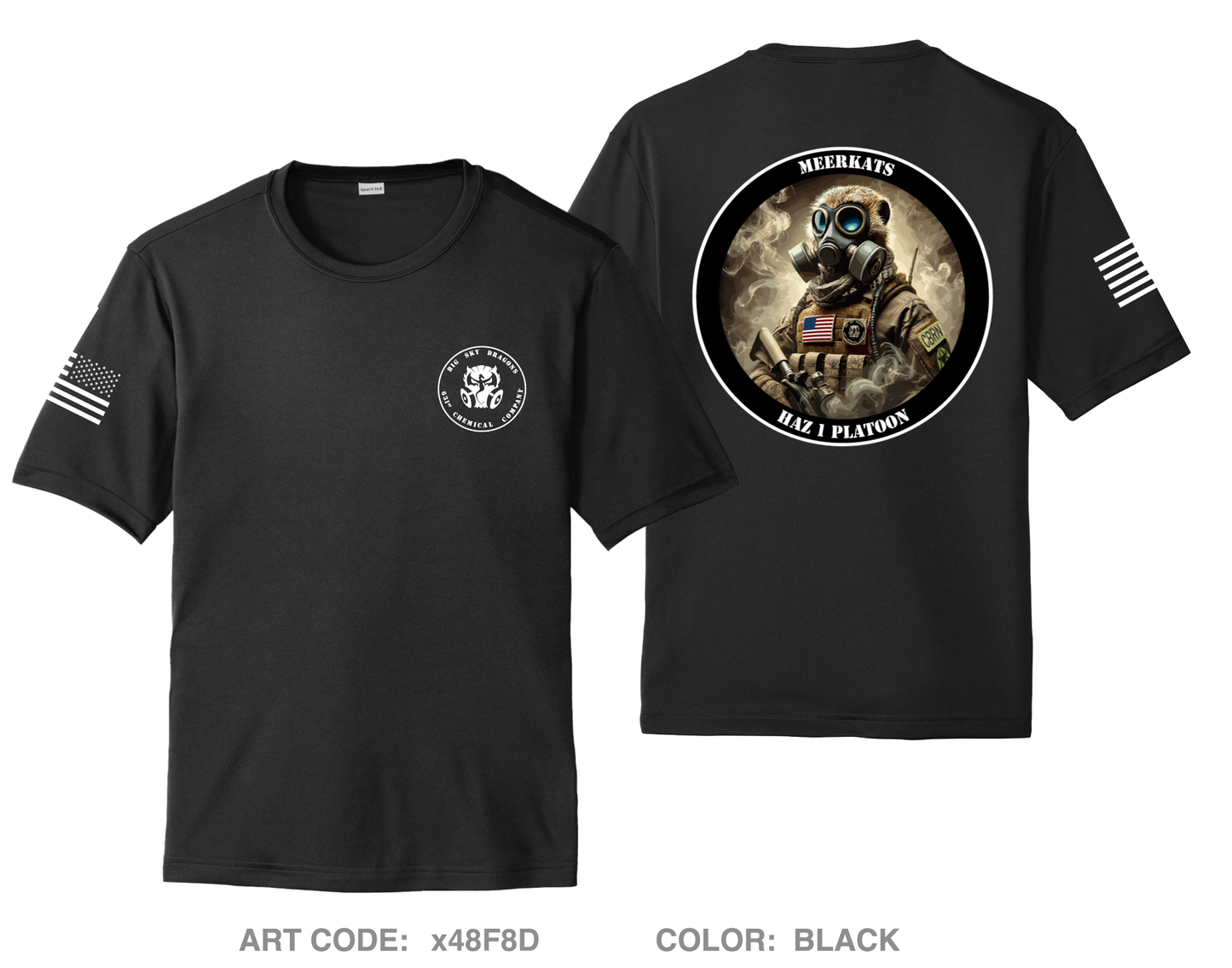 631st Chemical Company, Haz 1 Platoon Hi-Tech Performance Unisex SS Tee - x48F8D