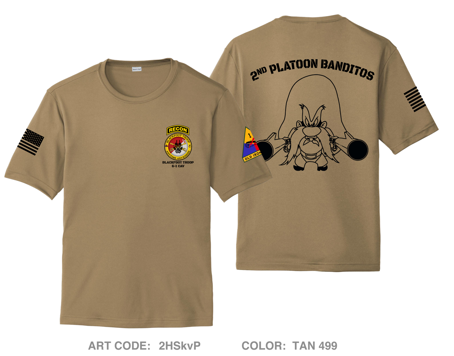2nd Platoon, Blackfoot Troop Hi-Tech Performance Unisex SS Tee - 2HSkvP