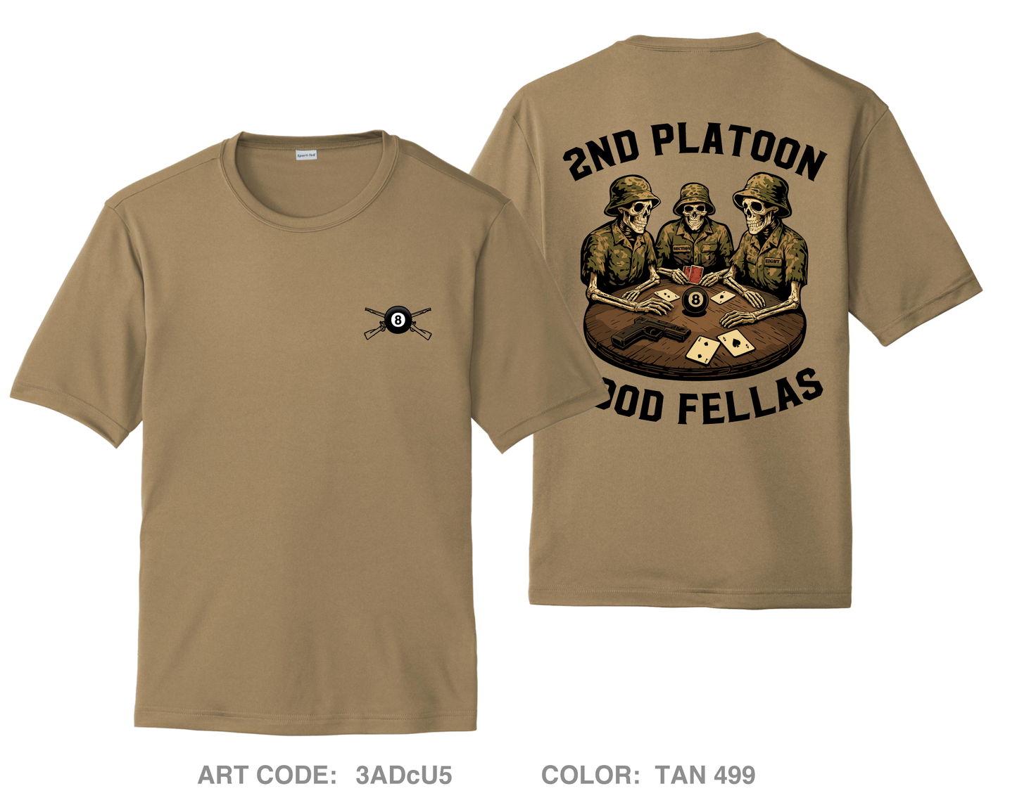 2nd platoon Blackout Hi-Tech Performance Unisex SS Tee - 3ADcU5