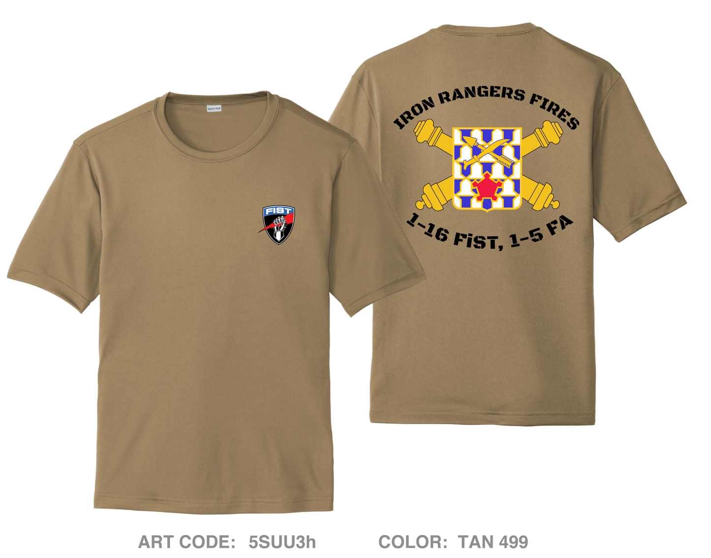 1-16 FiST, HHB, 1-5 FA Hi-Tech Performance Unisex SS Tee - 5SUU3h