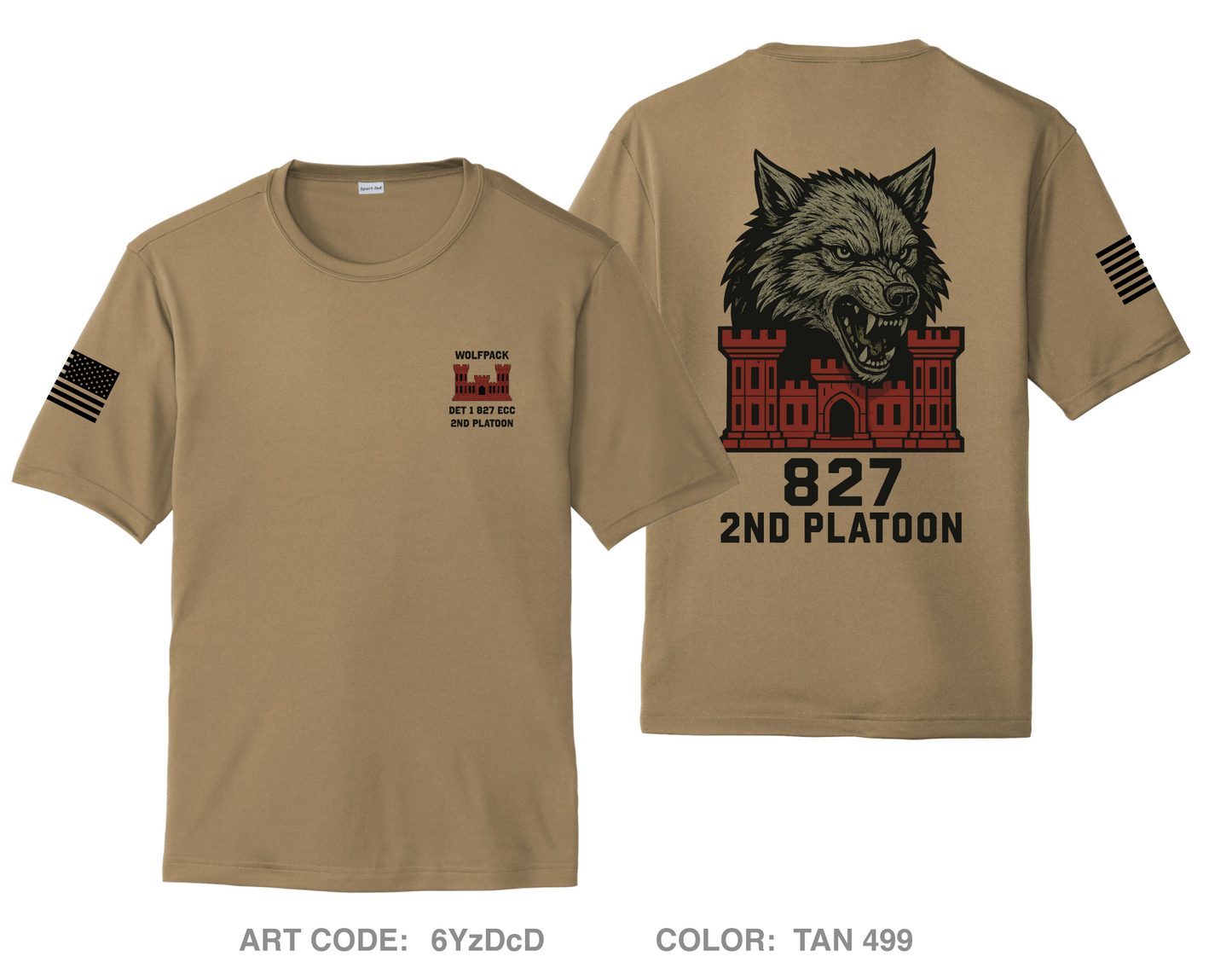 Det 1 827 ECC Hi-Tech Performance Unisex SS Tee - 6YzDcD