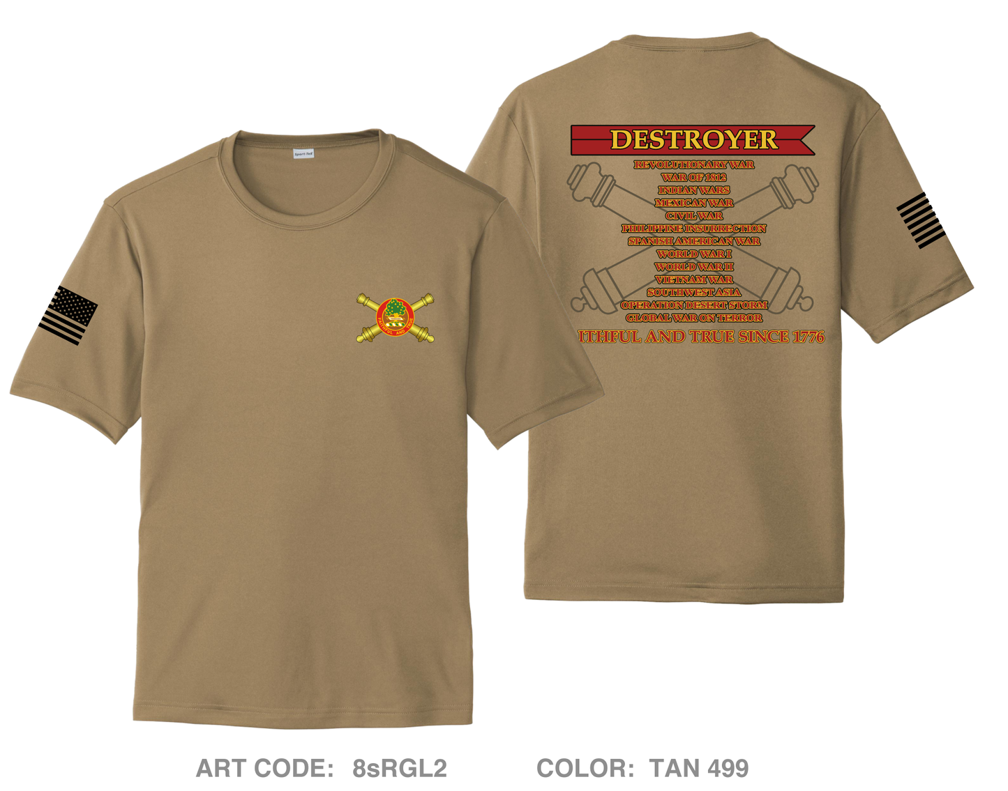 1-5 Field Artillery Battalion Hi-Tech Performance Unisex SS Tee - 8sRGL2