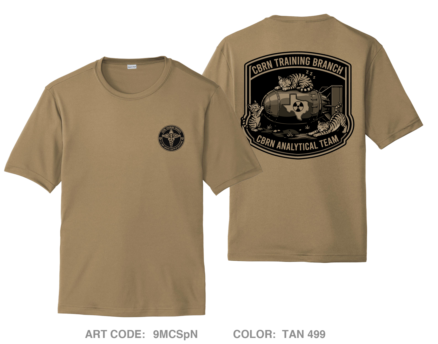 CBRN Training Branch Hi-Tech Performance Unisex SS Tee - 9MCSpN