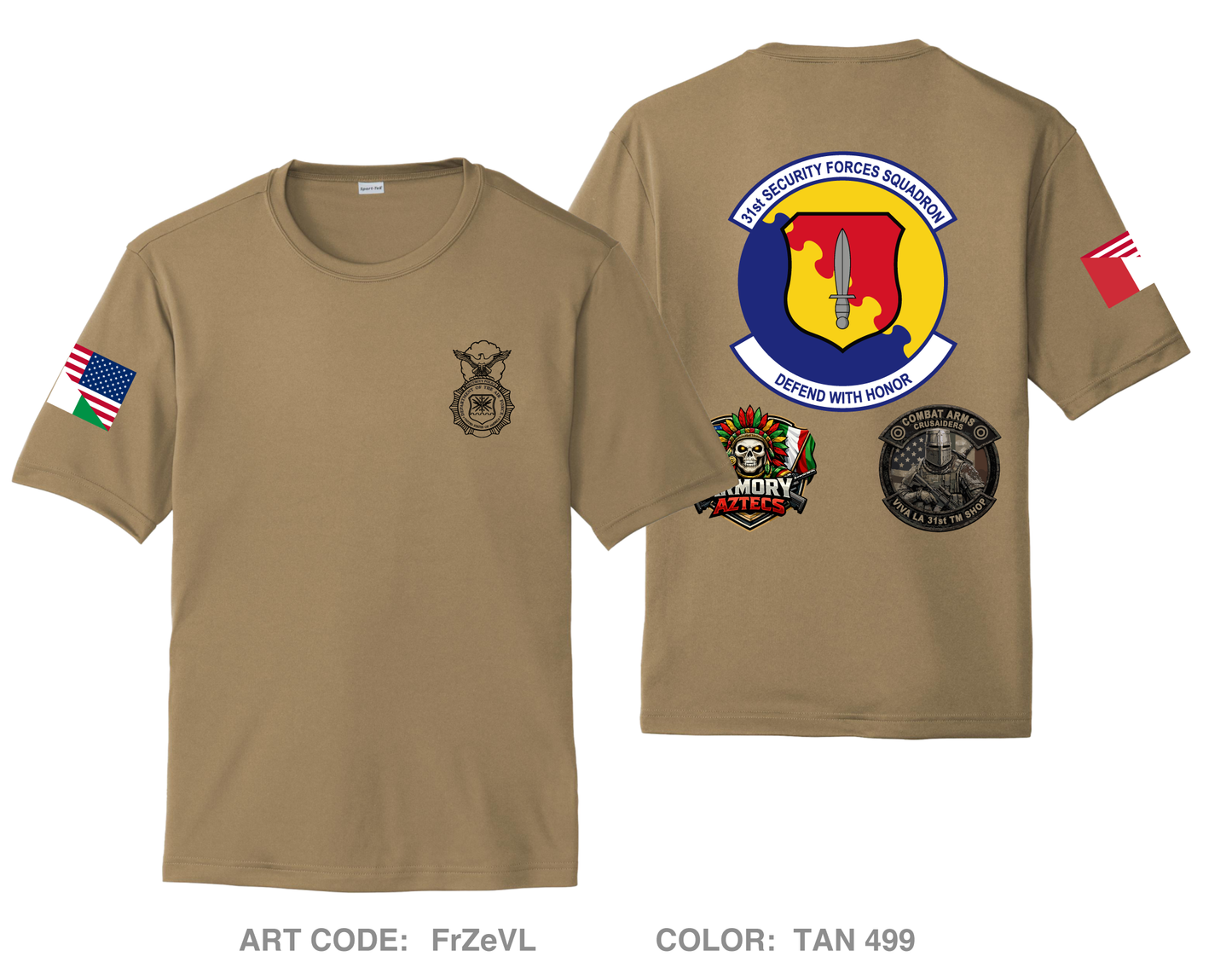 31st SFS/S4 Hi-Tech Performance Unisex SS Tee - FrZeVL