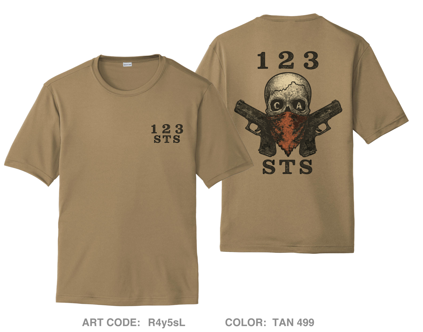 123 STS Hi-Tech Performance Unisex SS Tee - R4y5sL
