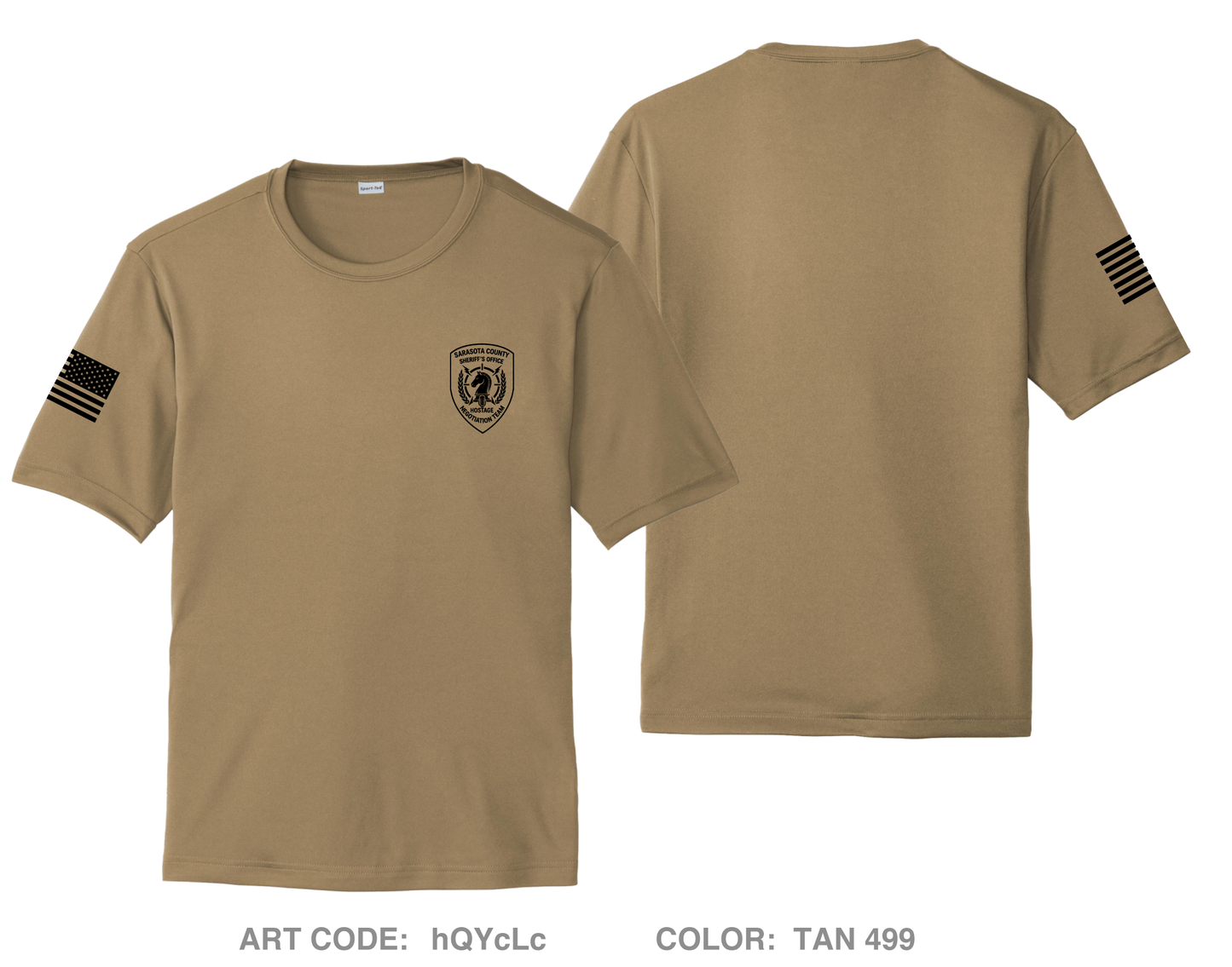 Sarasota County Hostage Negotiations Team Hi-Tech Performance Unisex SS Tee - hQYcLc