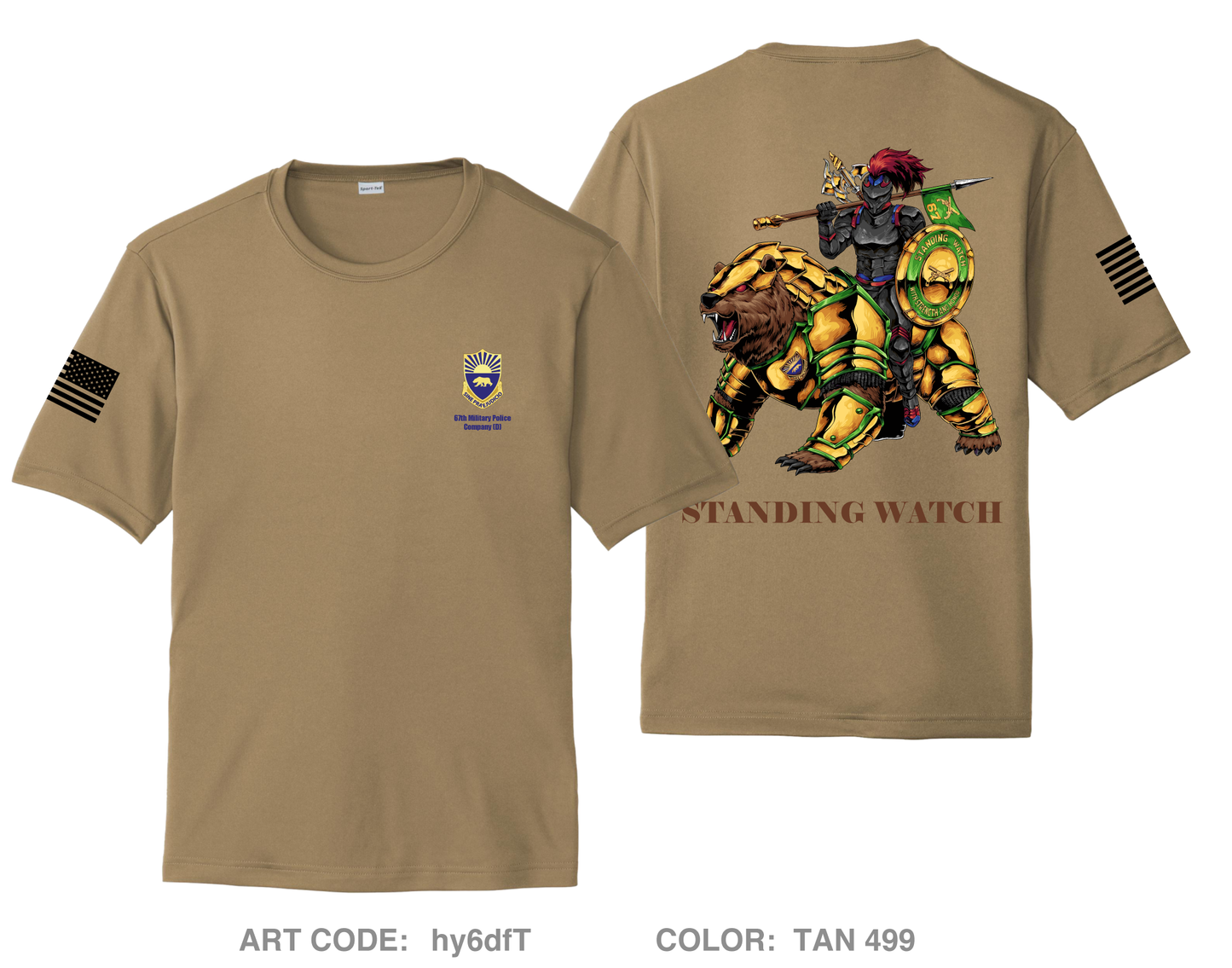 67th Military Police Company (D) Hi-Tech Performance Unisex SS Tee - hy6dfT