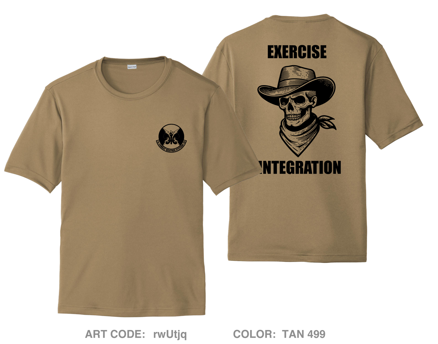 2d Combat Weather Systems Squadron Exercise Integration Fundraising Collection Hi-Tech Performance Unisex SS Tee - rwUtjq