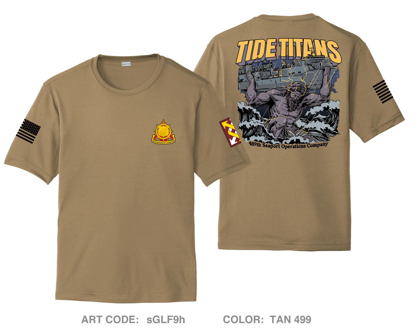 489th Seaport Operations Company Fundraising Collection Hi-Tech Performance Unisex SS Tee - sGLF9h