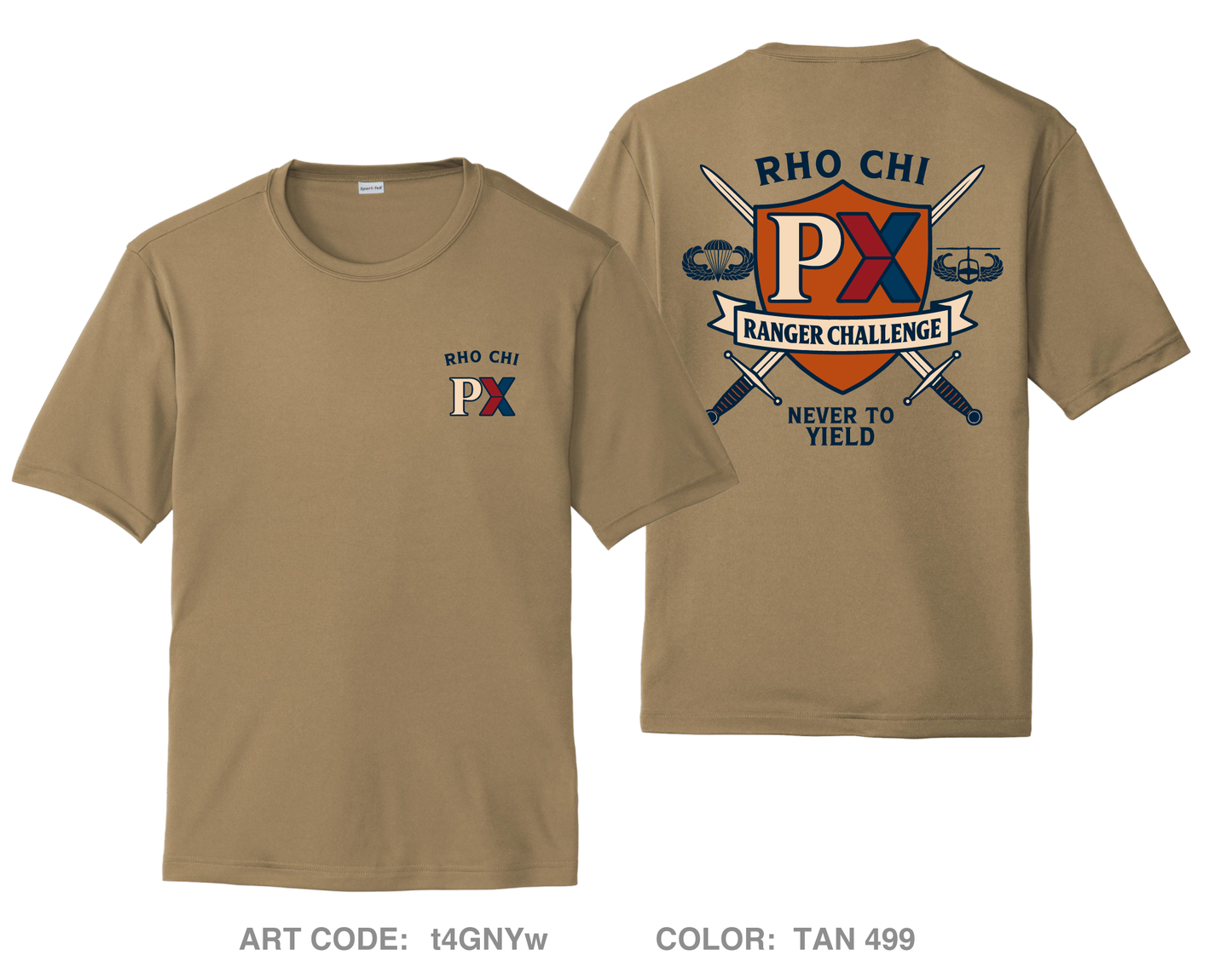 Rho Chi Hi-Tech Performance Unisex SS Tee - t4GNYw