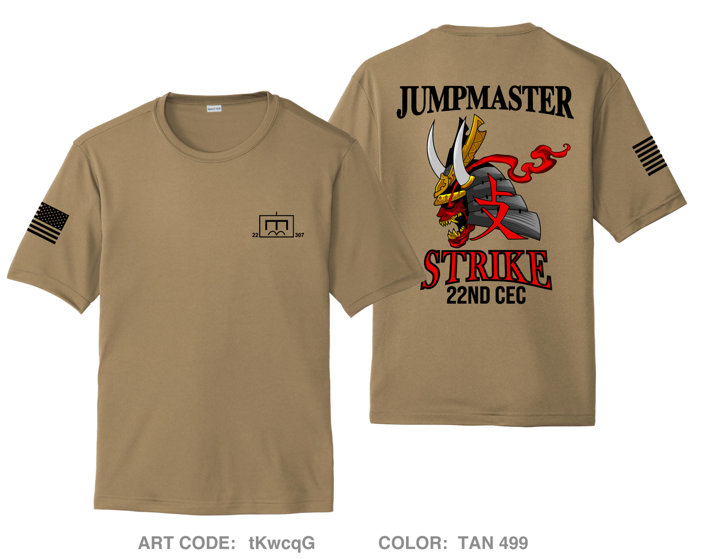 22nd CEC, 307th DEB Hi-Tech Performance Unisex SS Tee - tKwcqG