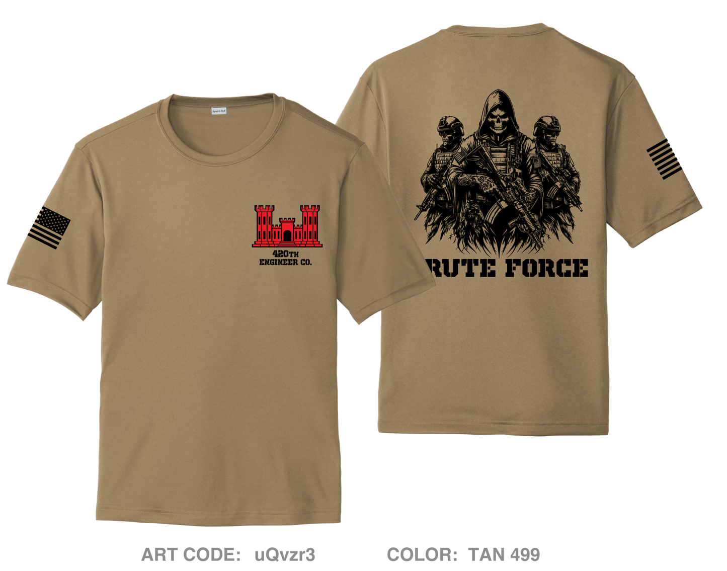 420th Engineer Company Hi-Tech Performance Unisex SS Tee - uQvzr3
