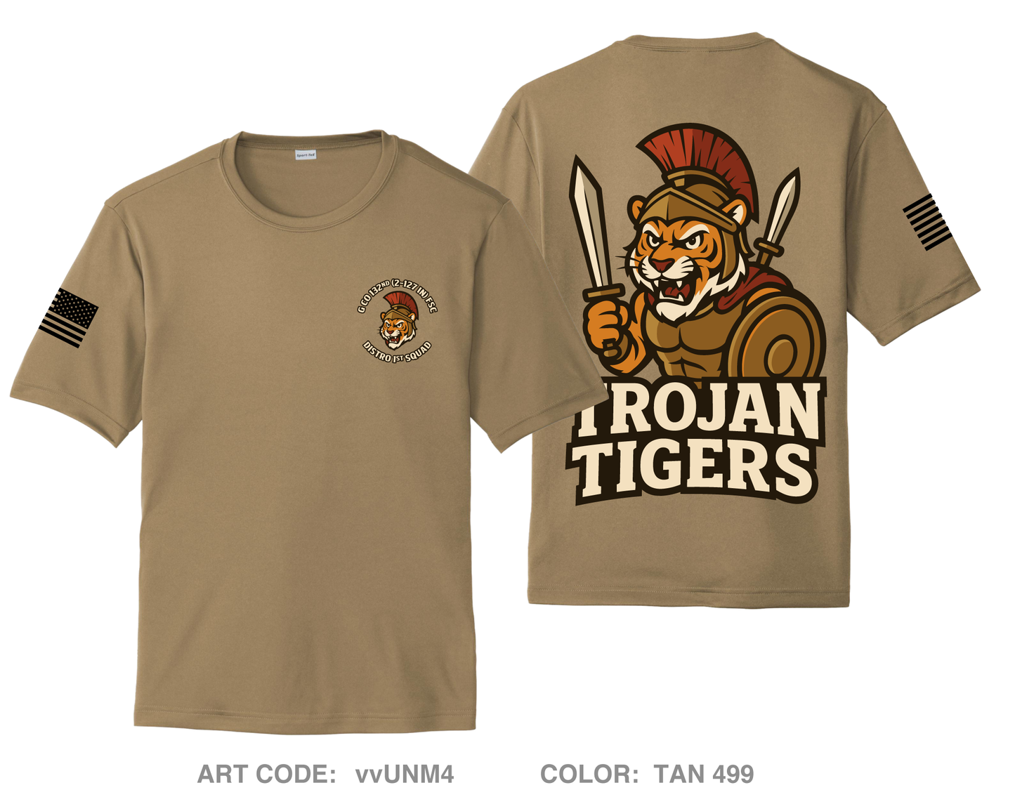 Trojan Tigers 1st squad Hi-Tech Performance Unisex SS Tee - vvUNM4
