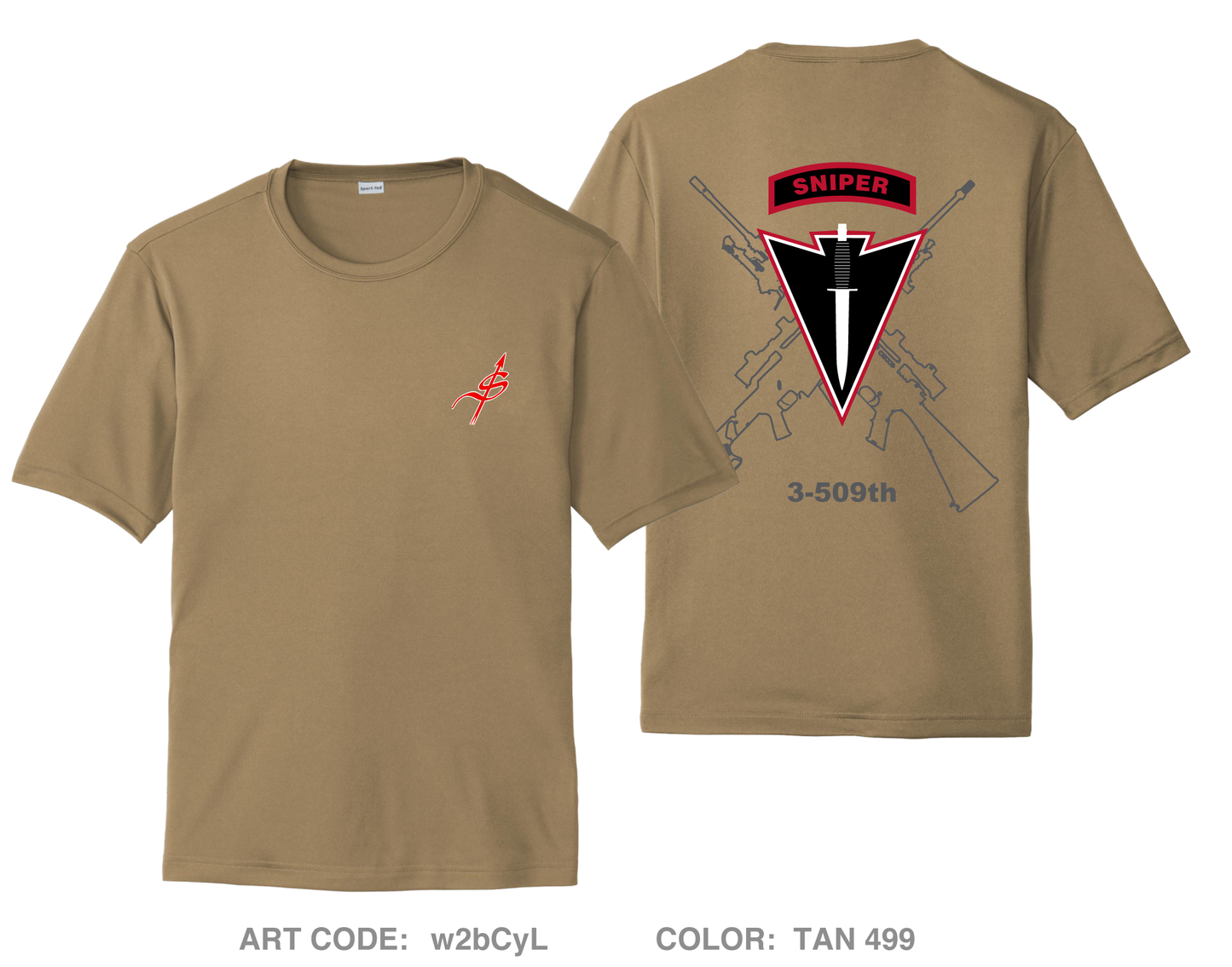 3-509 Sniper Section Hi-Tech Performance Unisex SS Tee - w2bCyL