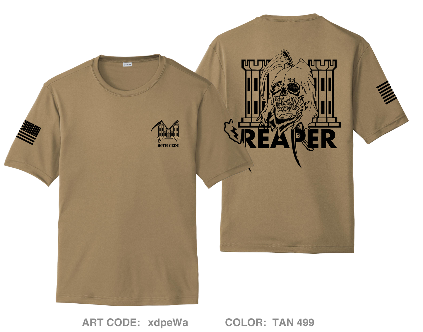 60th CEC-I, 65th DEB, 25th ID Hi-Tech Performance Unisex SS Tee - xdpeWa