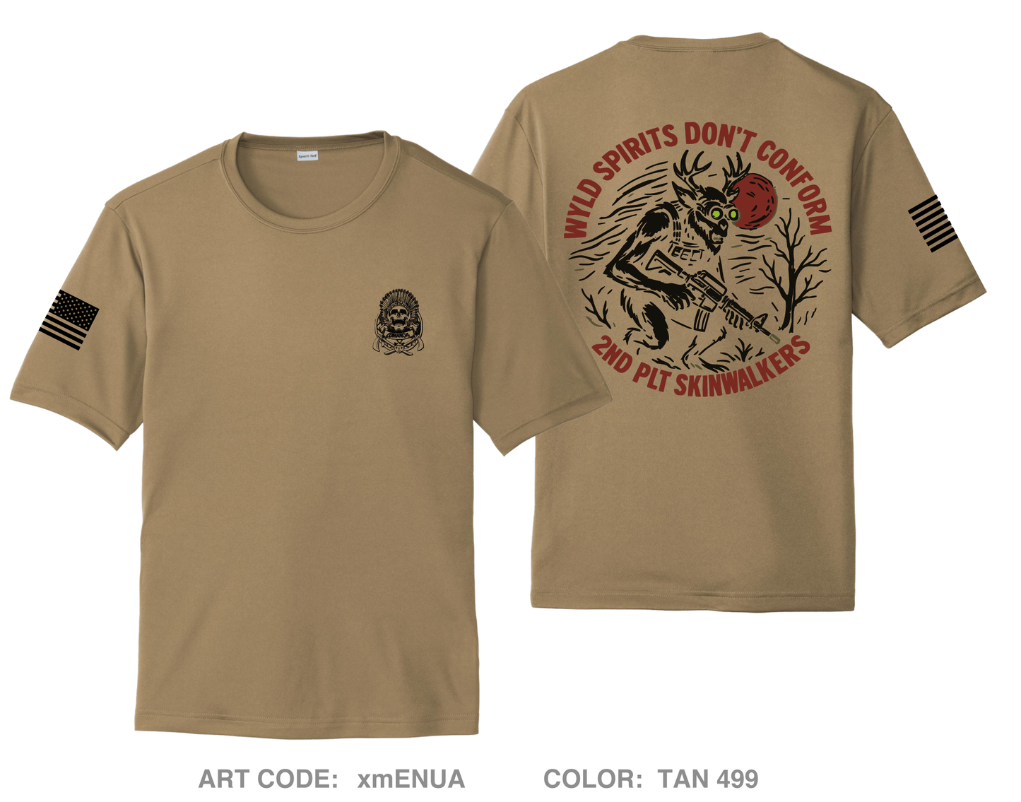 Comanche Company, 1-12 IN Hi-Tech Performance Unisex SS Tee - xmENUA