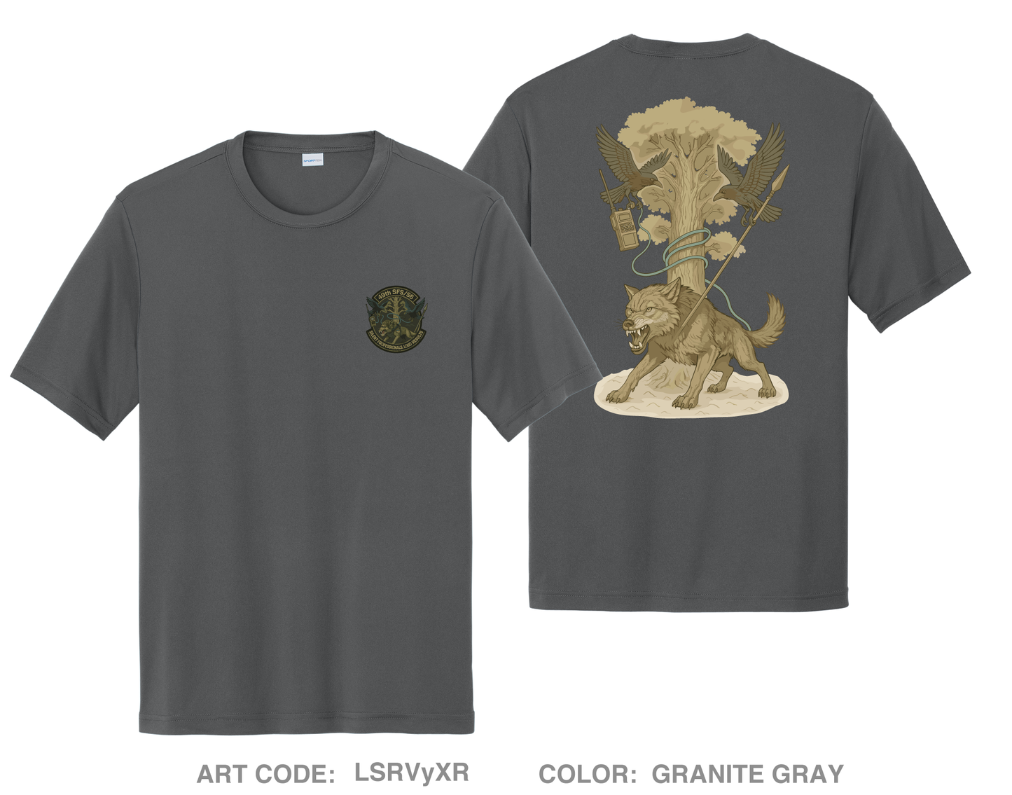 49th SFS Hi-Tech Performance Unisex SS Tee - LSRVyX