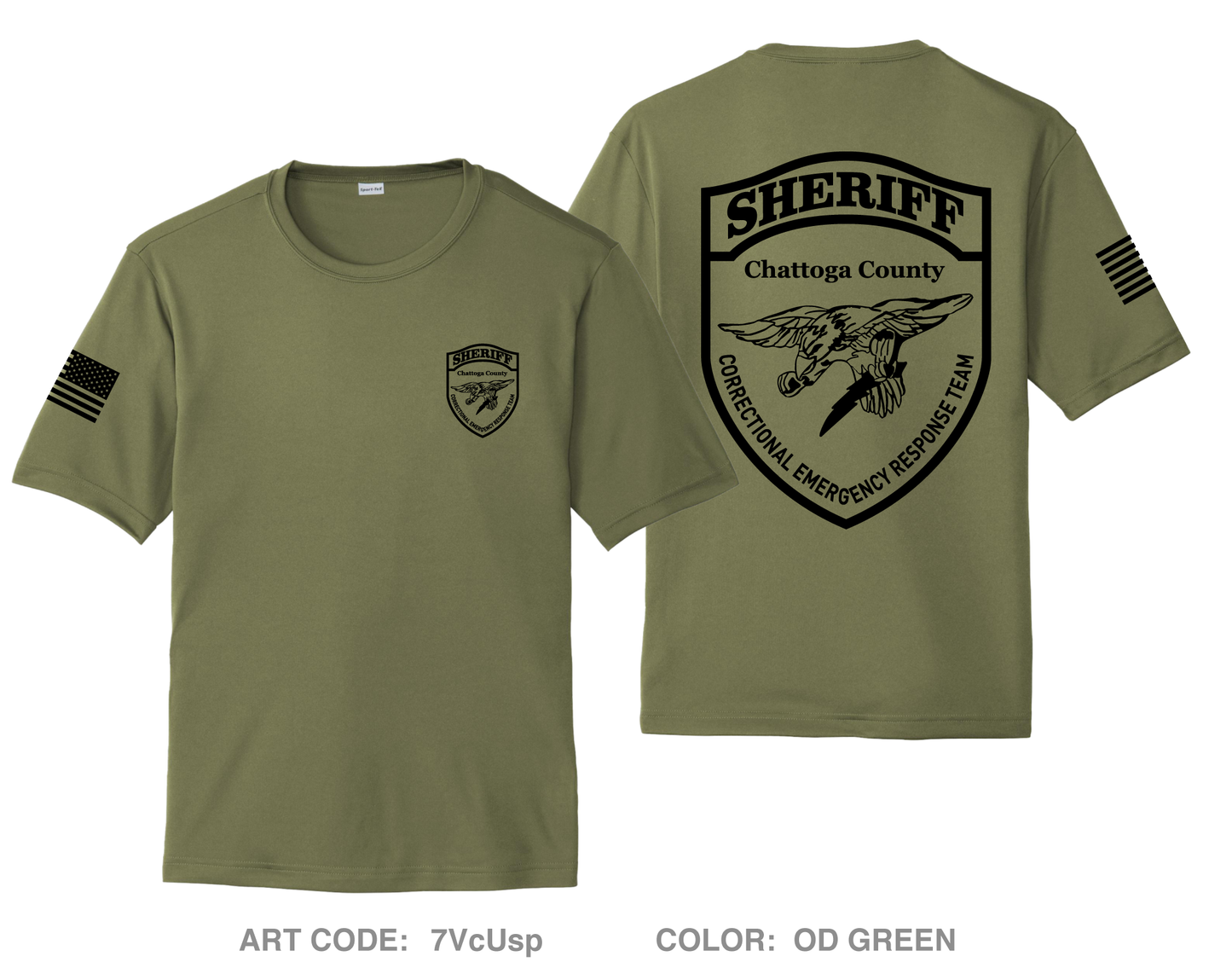 Chattooga County Sheriff’s Office CERT team Hi-Tech Performance Unisex SS Tee - 7VcUsp