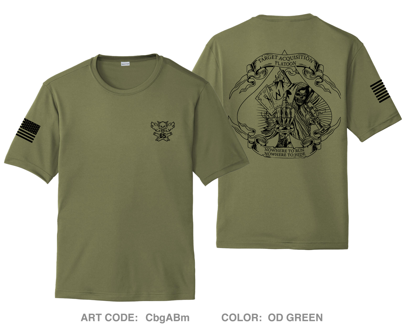 65th FAB TAP Hi-Tech Performance Unisex SS Tee - CbgABm