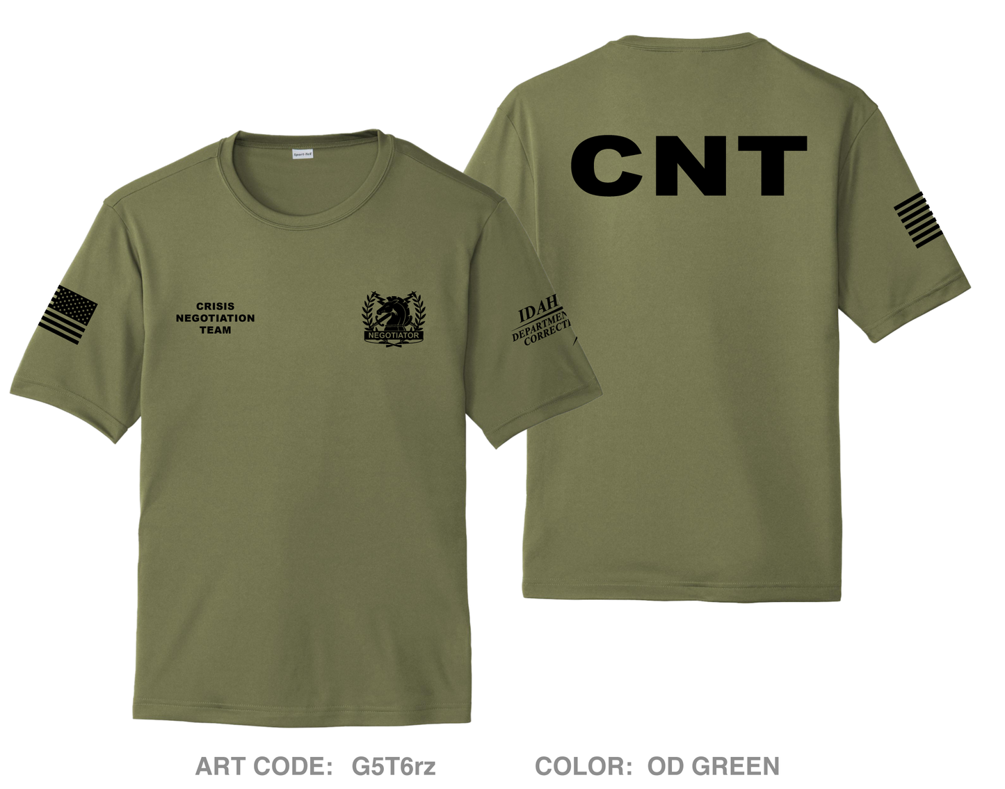 IDOC Crisis Negotiation Team Hi-Tech Performance Unisex SS Tee - G5T6rz