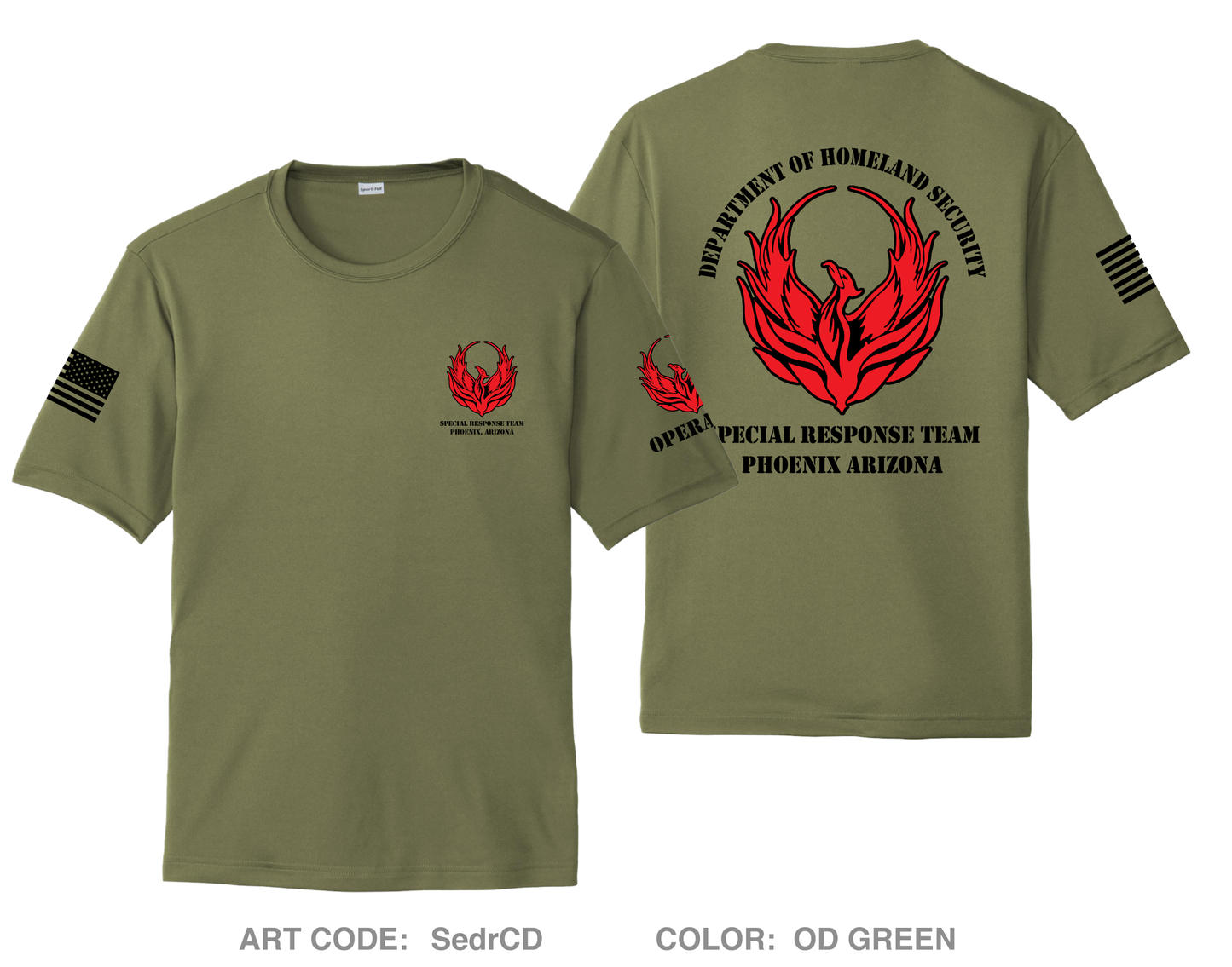 Phoenix Arizona Special Response Team Hi-Tech Performance Unisex SS Tee - SedrCD