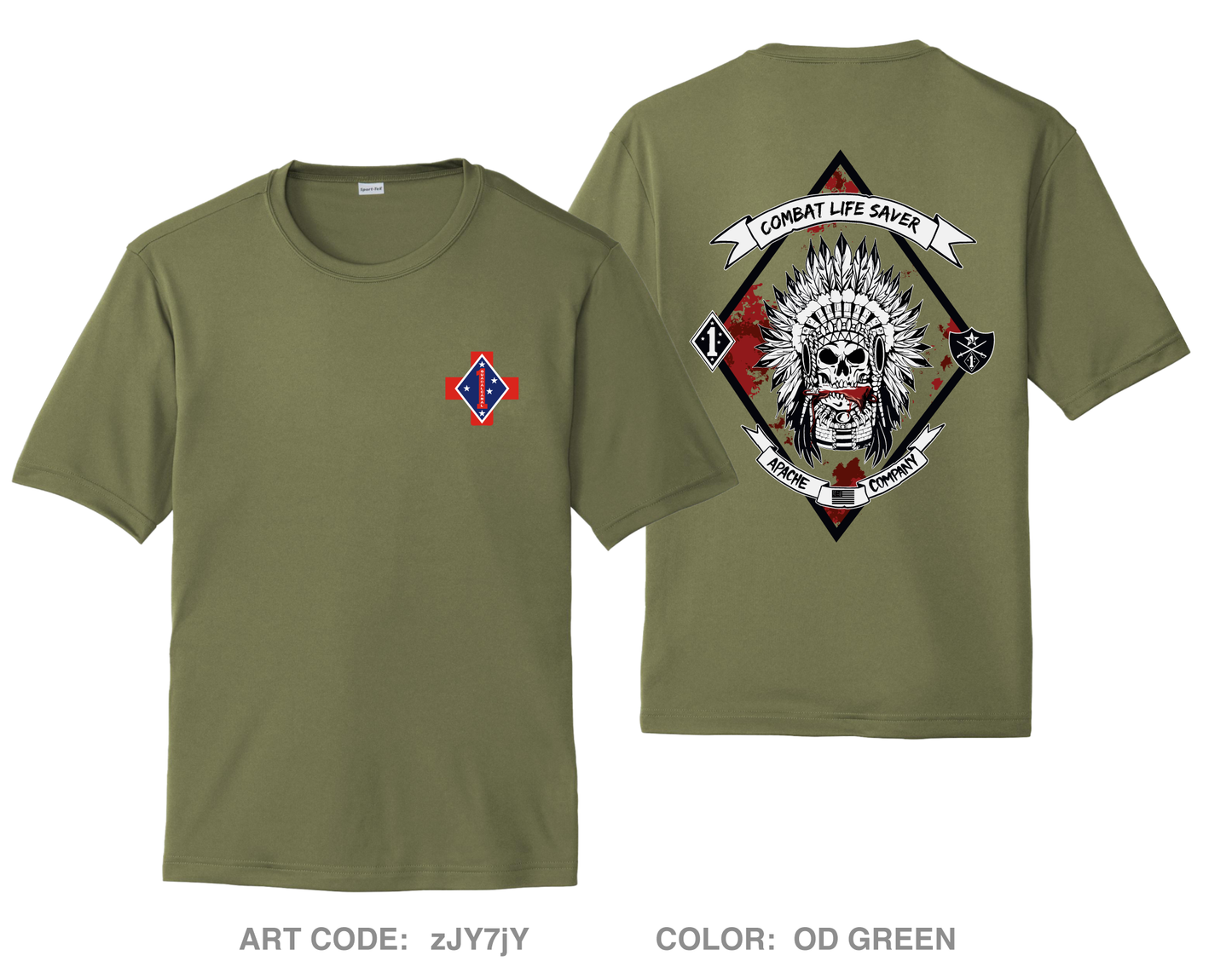 A Co, 1BN,5th marines Hi-Tech Performance Unisex SS Tee - zJY7jY