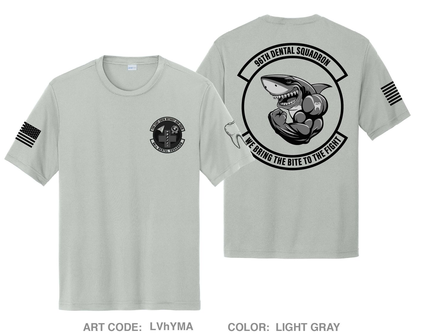96th Dental Squadron Hi-Tech Performance Unisex SS Tee - LVhYMA