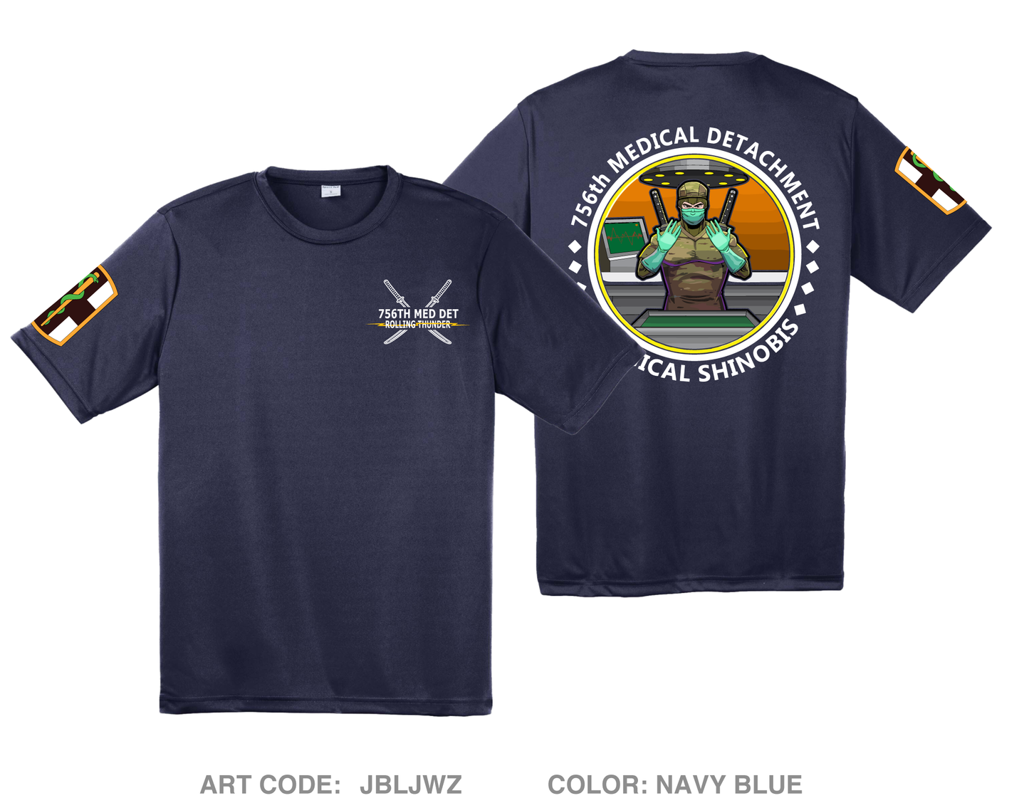 756TH MEDICAL DETACHMENT Hi-Tech Performance Unisex SS Tee - JBLJWZ
