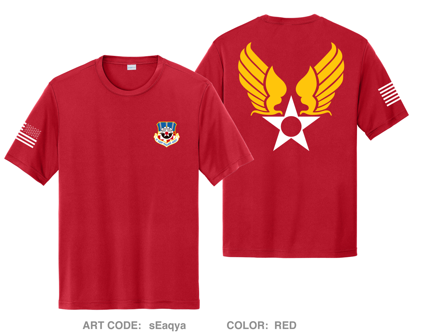 Headquarters Air Force Flight Standards Agency Fundraising Collection Hi-Tech Performance Unisex SS Tee - sEaqya