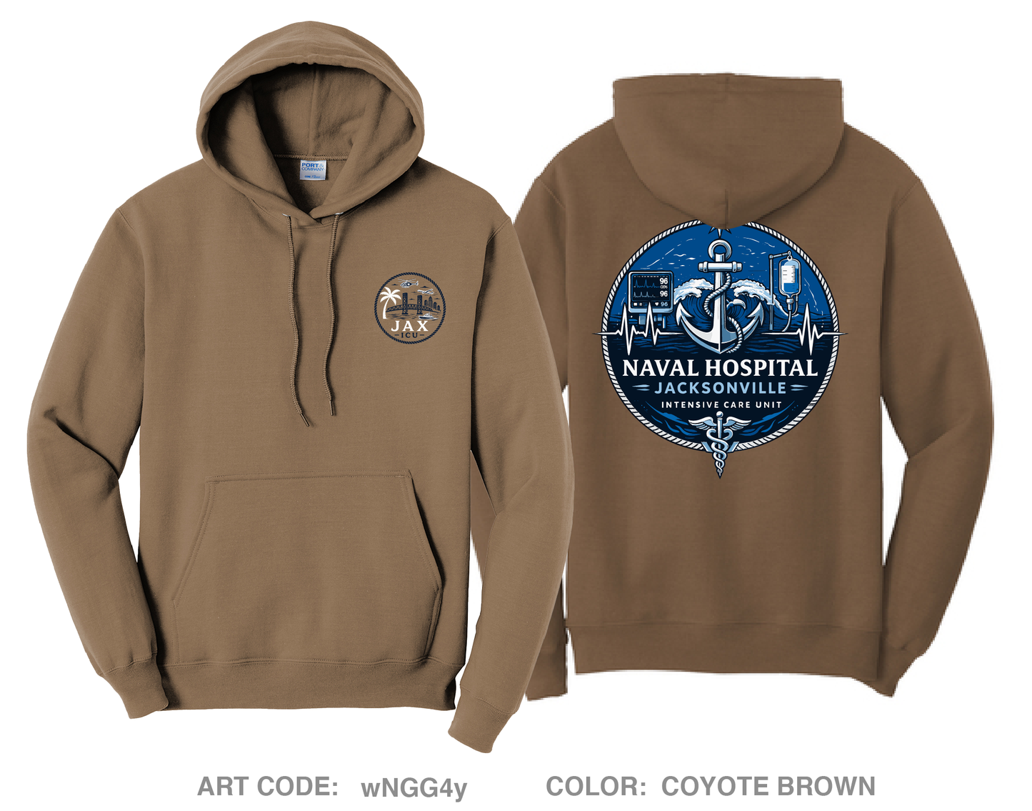 NAS JAX ICU Comfort Unisex Hooded Sweatshirt - wNGG4y