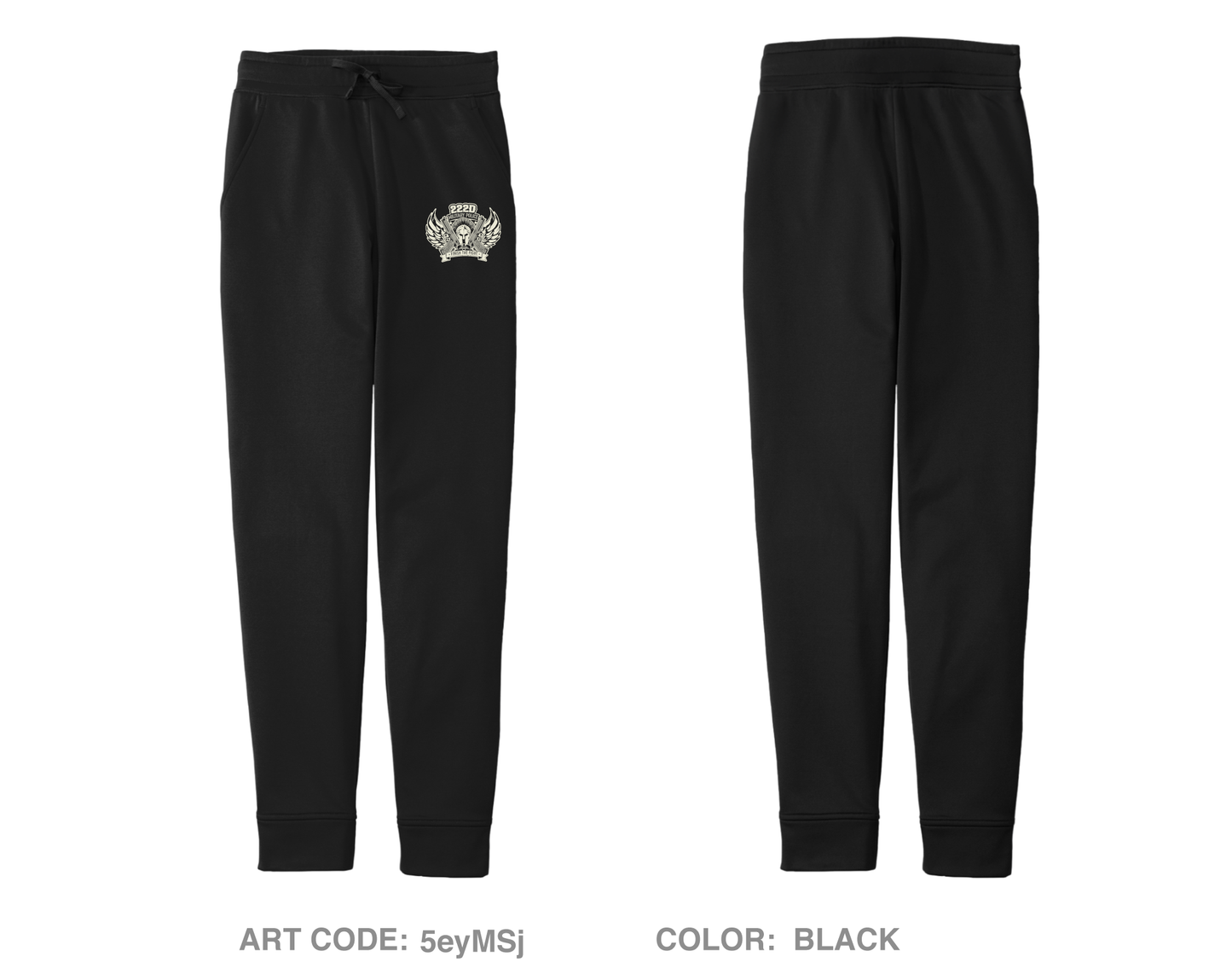 222 Military Police Company Fundraising Collection Hi-Tech Performance Unisex Joggers - 5eyMSj