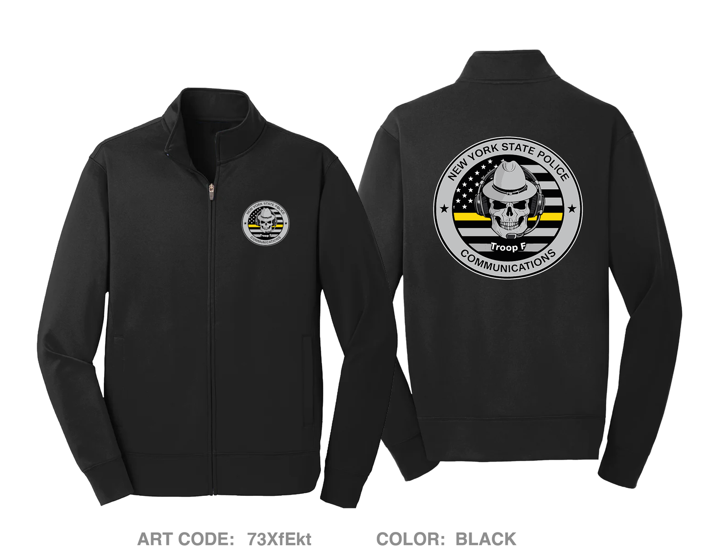 NYSP troop f communications Hi-Tech Performance Full-Zip Fleece Jacket - 73XfEk
