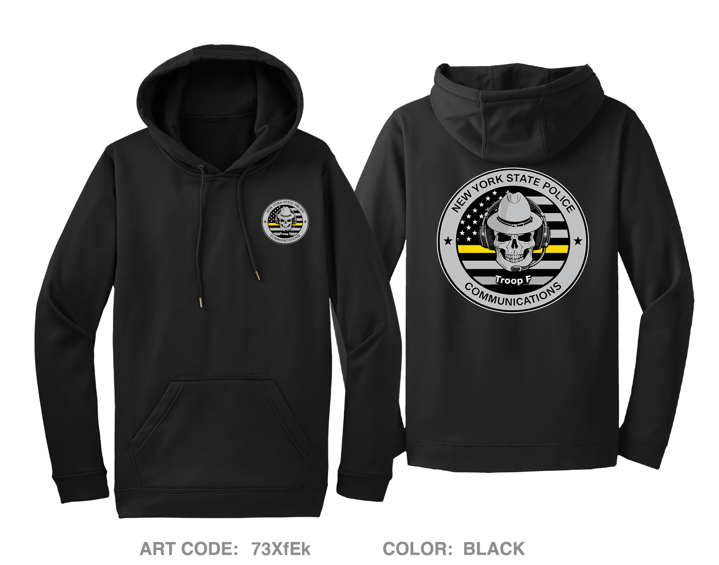 NYSP troop f communications Hi-Tech Performance Hoodie - 73XfEk