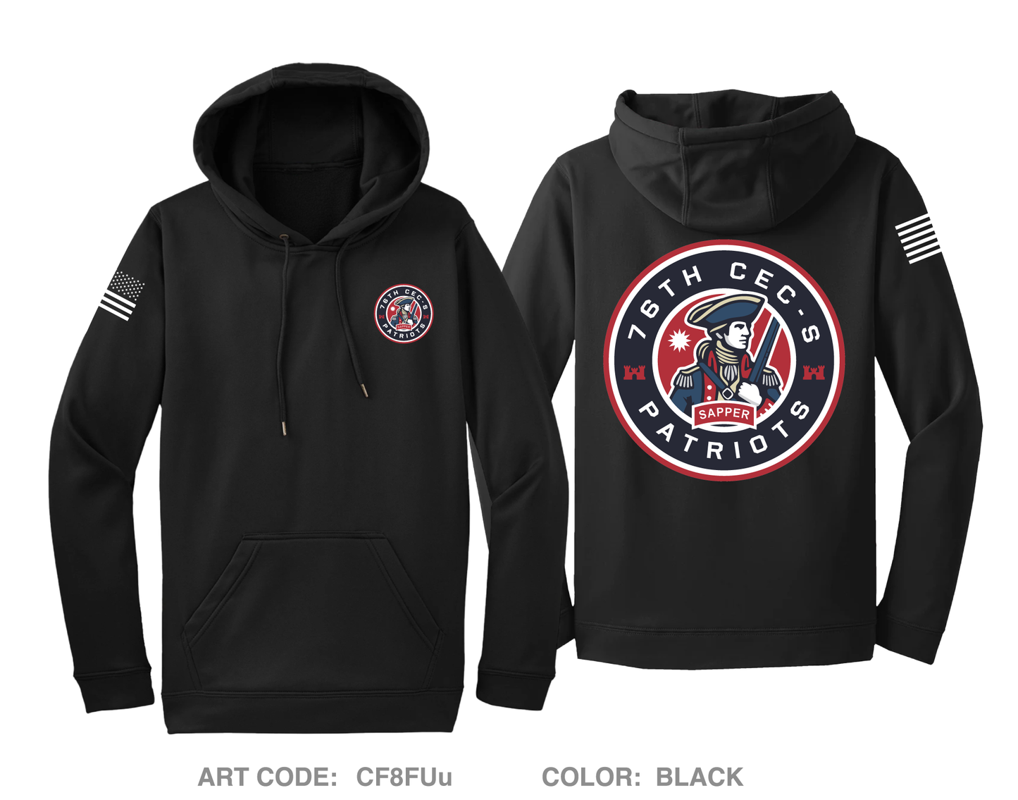 76th CEC-S Patriots Hi-Tech Performance Hoodie - CF8FUu