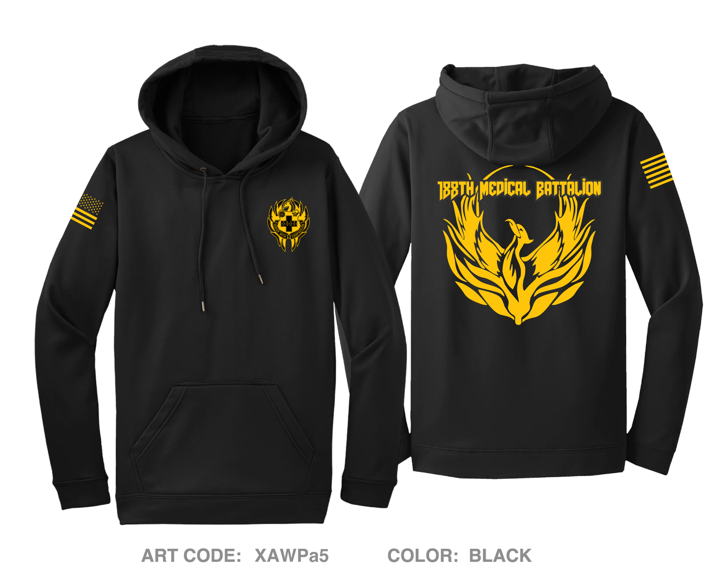 188 MED BN Fundraising Collection Hi-Tech Performance Hoodie - XAWPa5