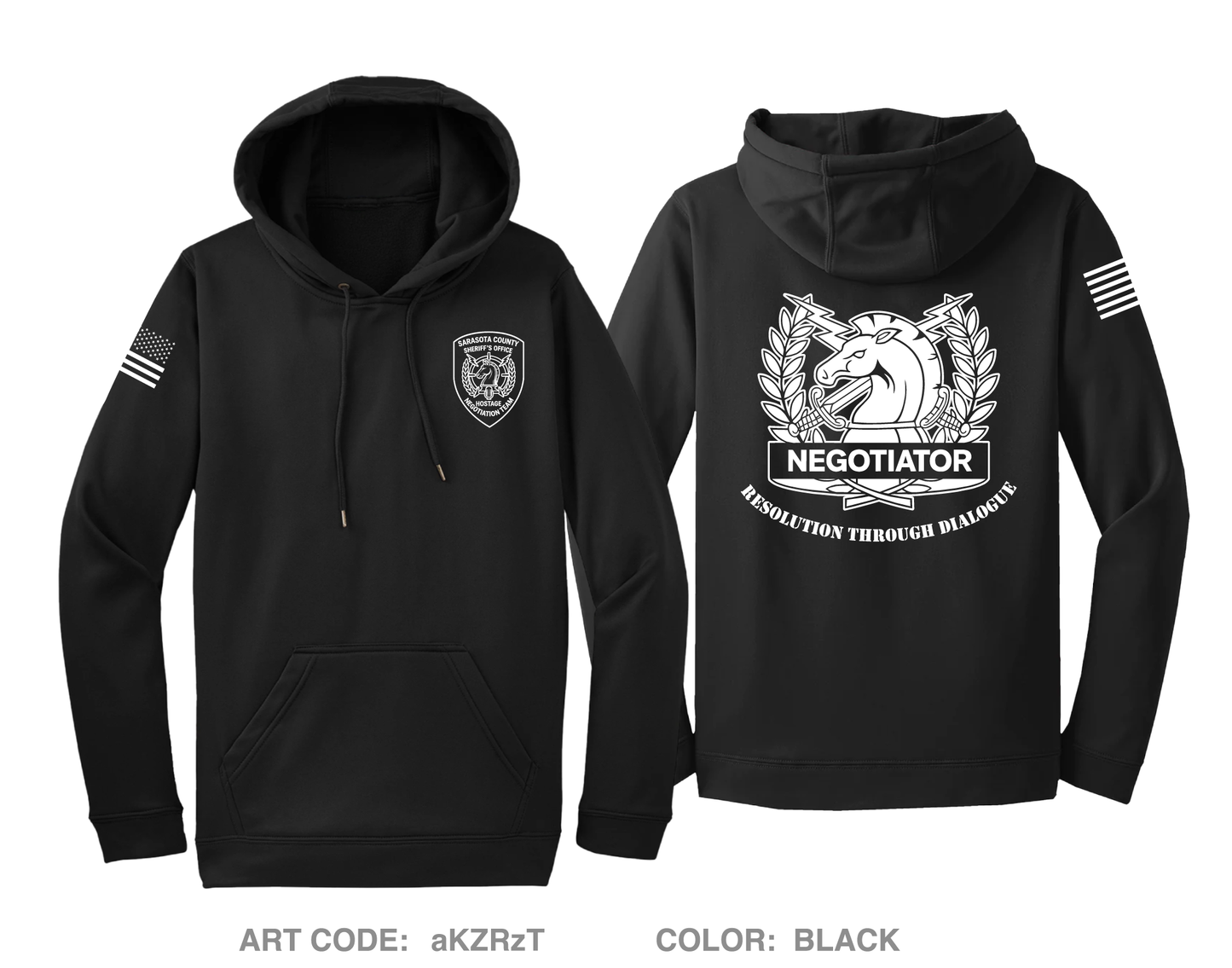 Sarasota County Hostage Negotiations Team Hi-Tech Performance Hoodie - aKZRzT