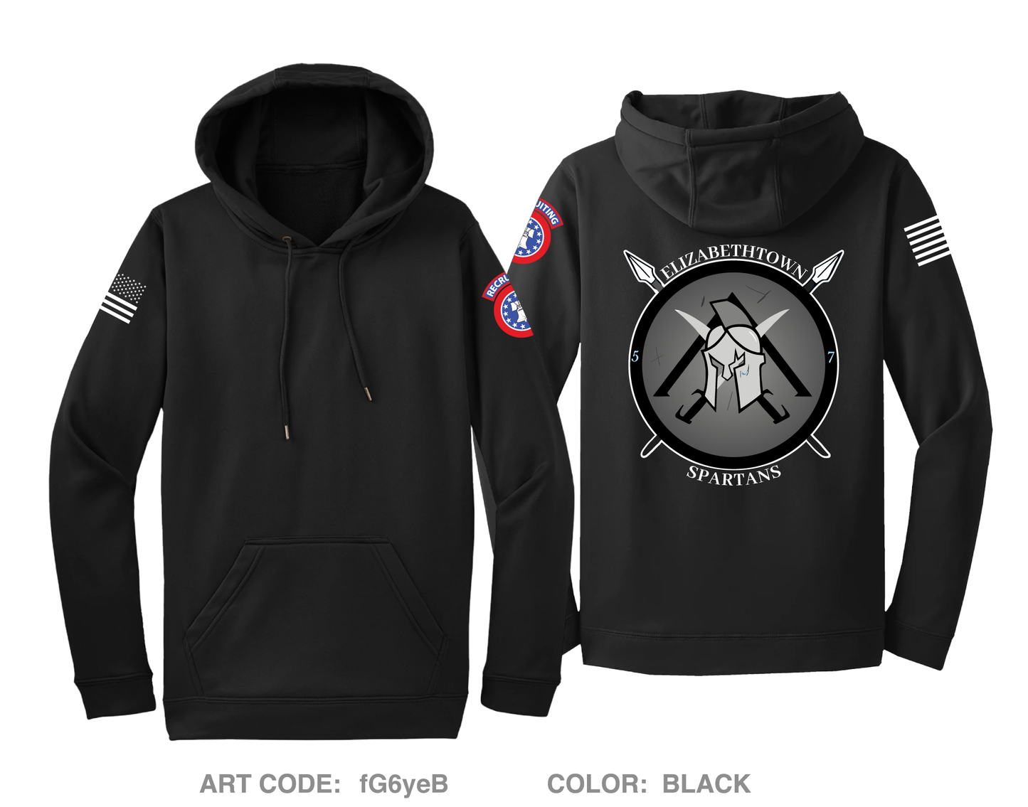 Elizabethtown Army Recruiting Station Hi-Tech Performance Hoodie - fG6yeB
