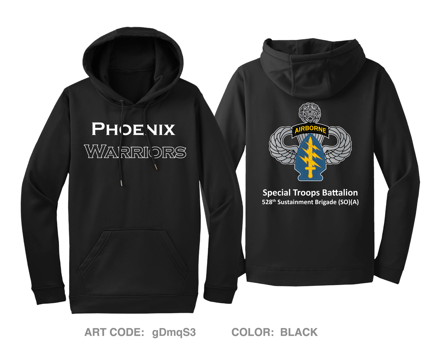 Special Troops Battalion, 528th Sustainment Brigade Hi-Tech Performance Hoodie - gDmqS3